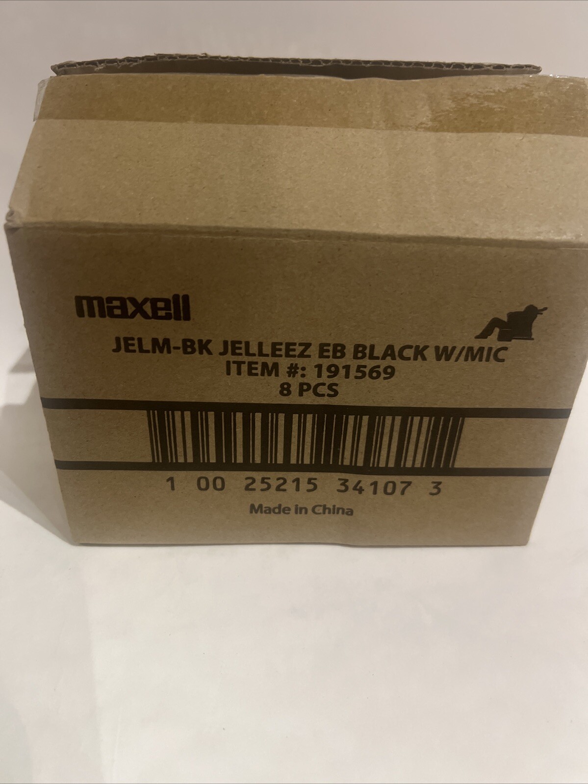 8 Lot Maxell 191569 JELM-BK Jelleez Earbuds Soft Comfort Fit with Mic. Free Ship
