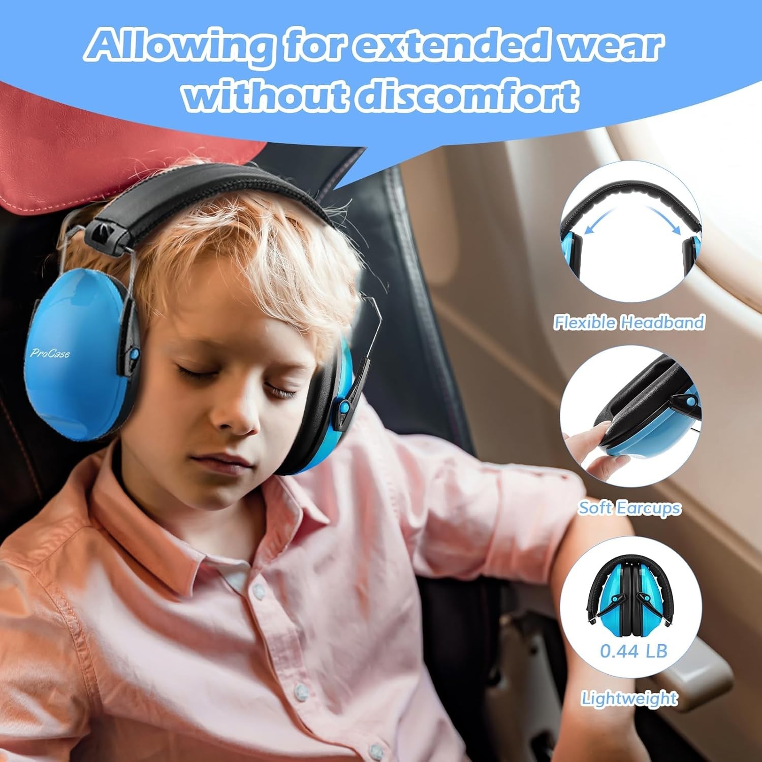 Noise Cancelling Headphones for Kids Toddler, SNR 27dB Noise Reduction Ear Mu…
