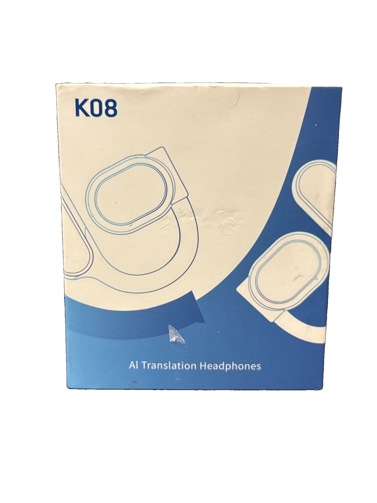 KO8 AI Translation Headphones AI-powered smart translator earbuds Black Open Box