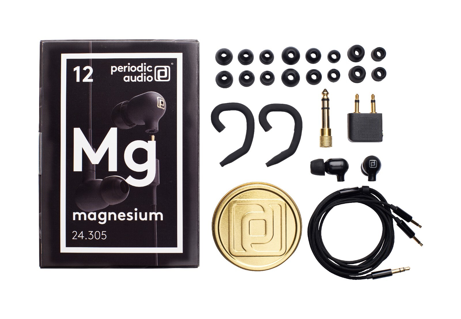 Periodic Audio Magnesium In Ear Wired Award Winning Mg Foil Detachable Cable