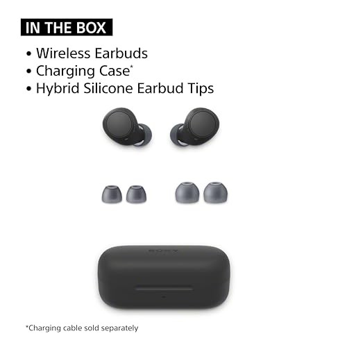Sony WF-C510 Truly Wireless in-Ear Bluetooth Earbud Headphones with up to Black