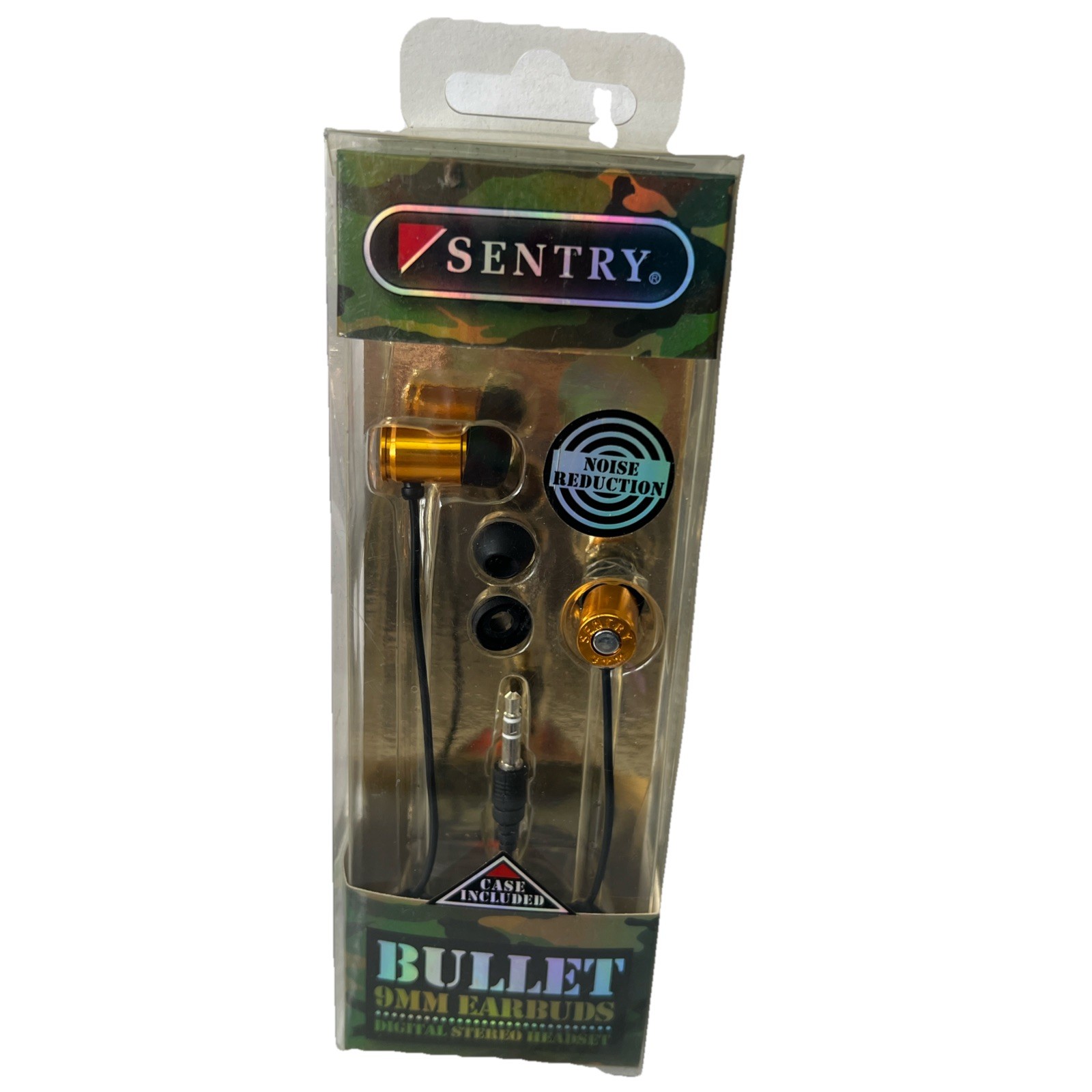 Sentry Bullets 9mm Earbuds in Gold Sentry HG9MM Noise Reduction