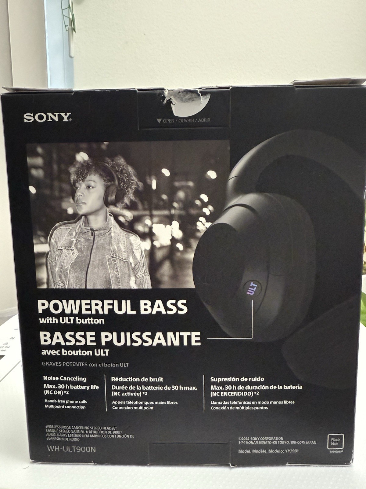 Sony ULT WEAR 900N Wireless Noise Canceling Bluetooth Headphones – Black New