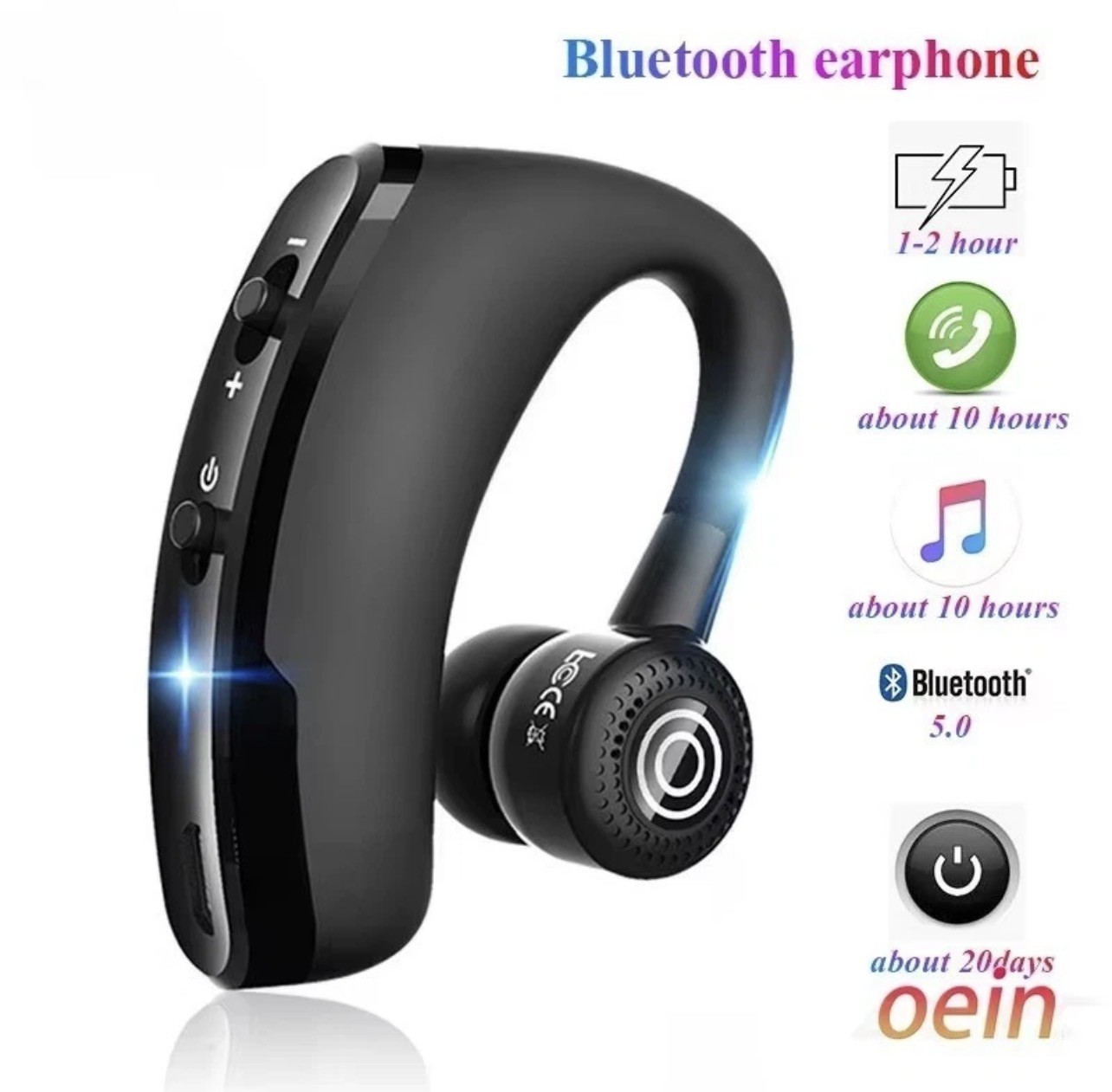 Wireless Bluetooth Headphone Earphone Earbud Headset Handsfree For Smart Phone