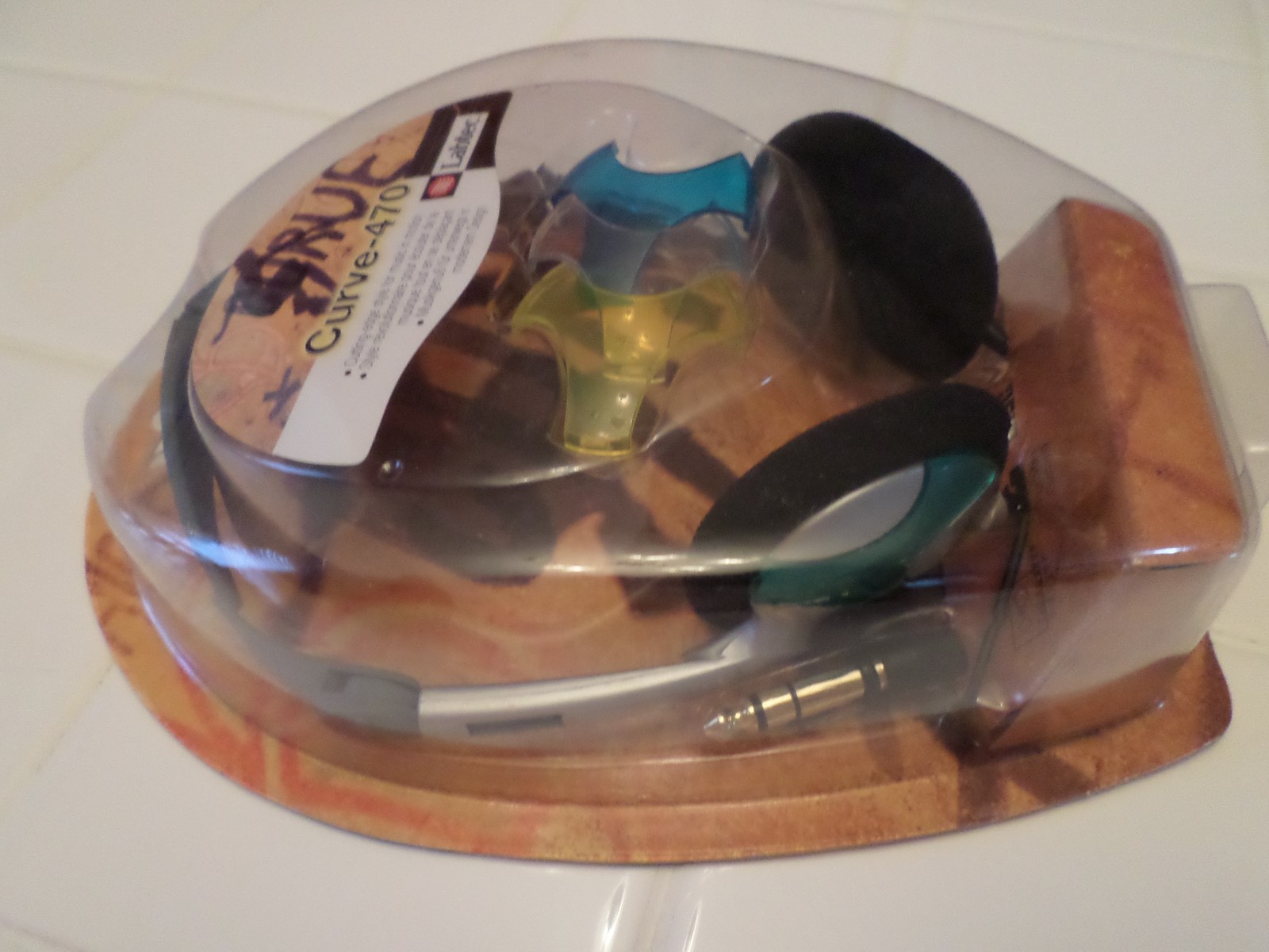 Labtec Curve-470 Headband Headphones – Gray/Silver – Brand New