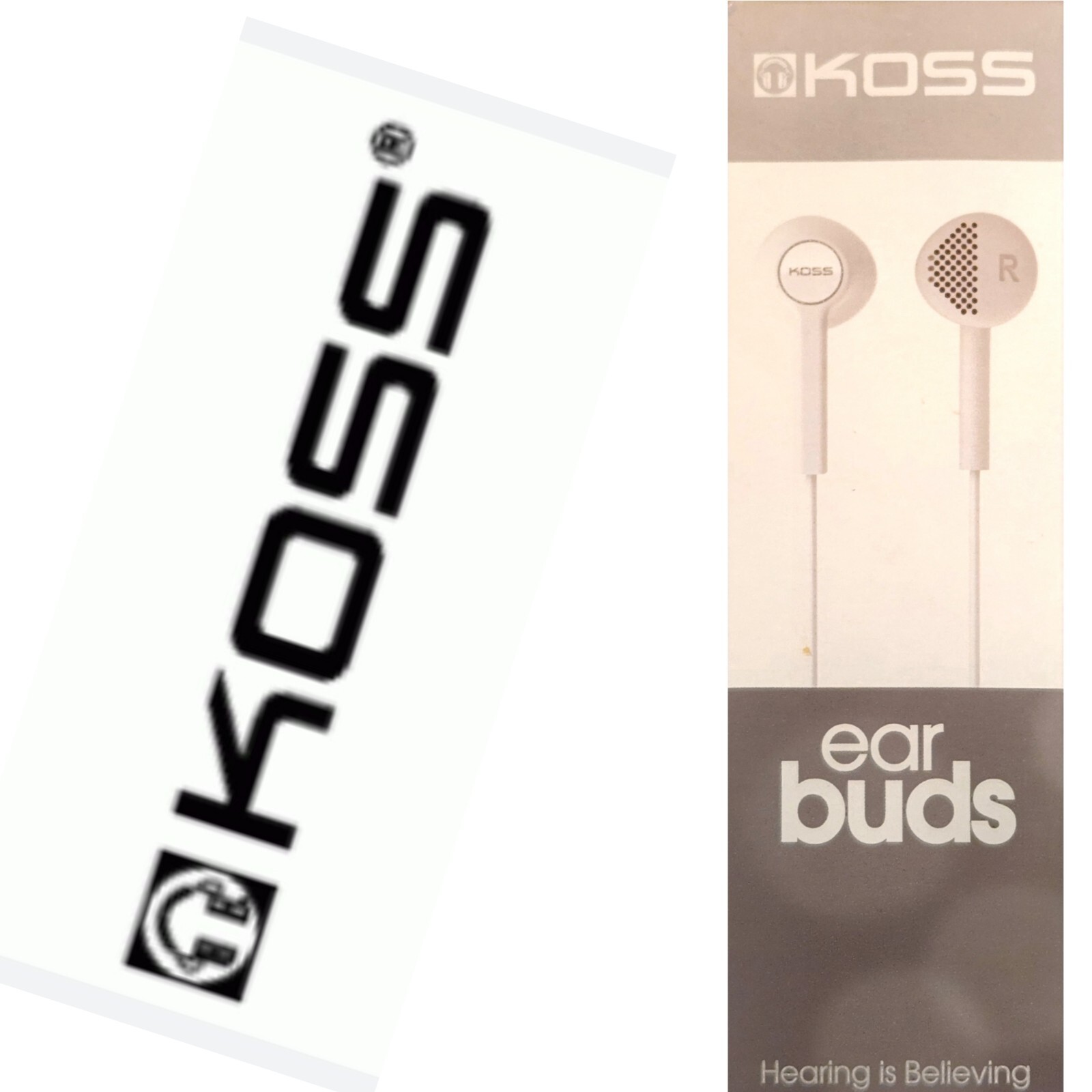 Koss KE5 White Earbuds Lightweight Headphones for MP3 iPOD, KE5W – Were $18