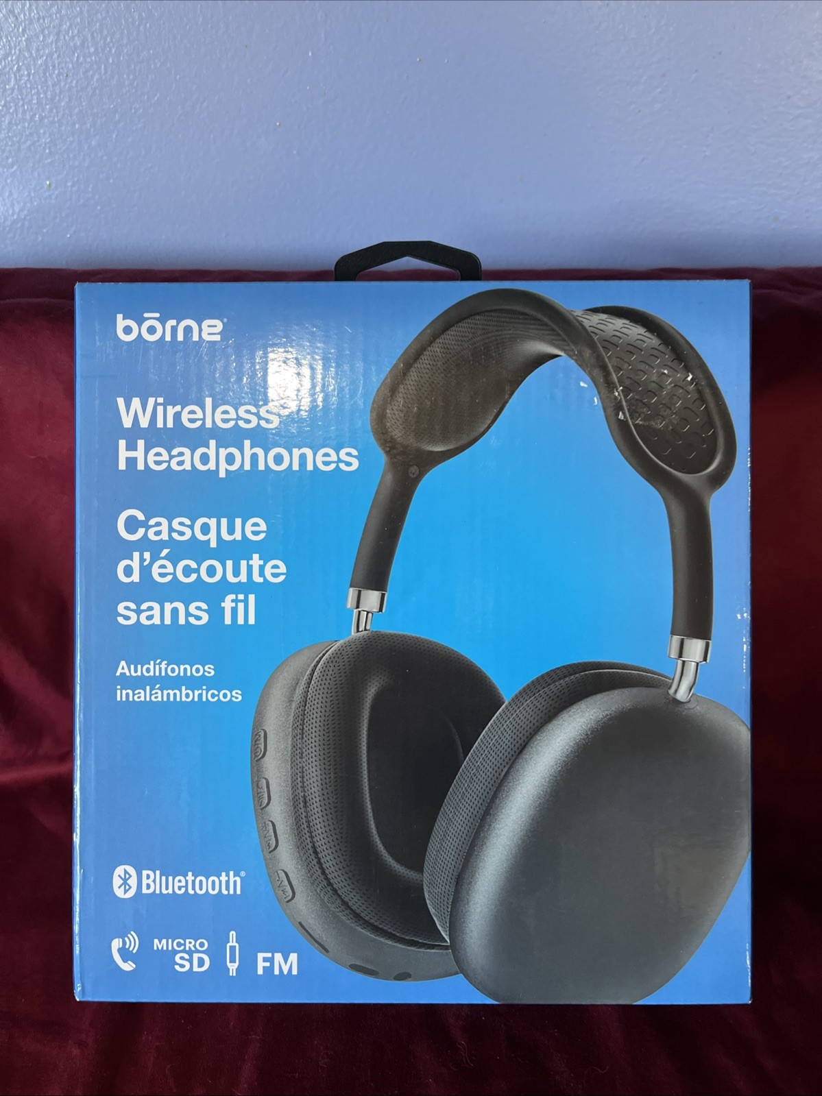 Wireless Bluetooth V5.2 Over-Ear Headphones New Sealed Box Borne Great Gift