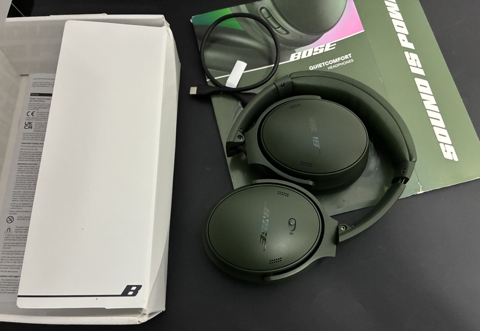 Bose QuietComfort 45 QC45 Wireless Bluetooth Headphone – Green Retail box