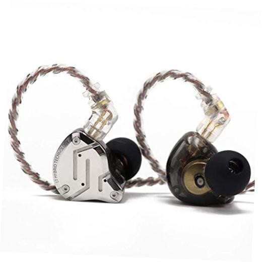 KZ ZS10 Pro, 4BA+1DD 5 Driver in Ear Monitor, HiFi Wired Black Without Mic
