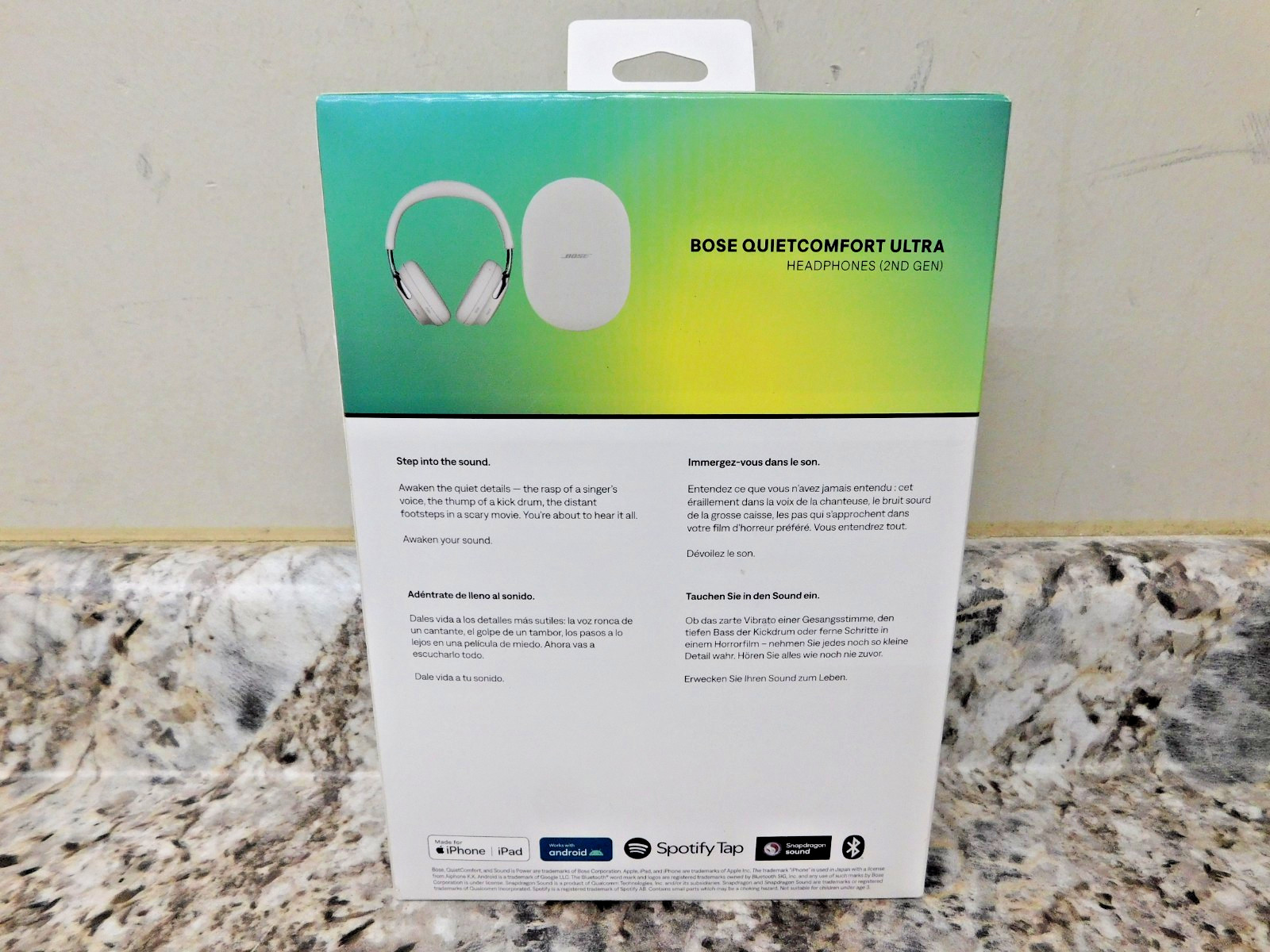 Bose QuietComfort Ultra Headphones (2nd Gen) Wireless Noise Cancelling – White