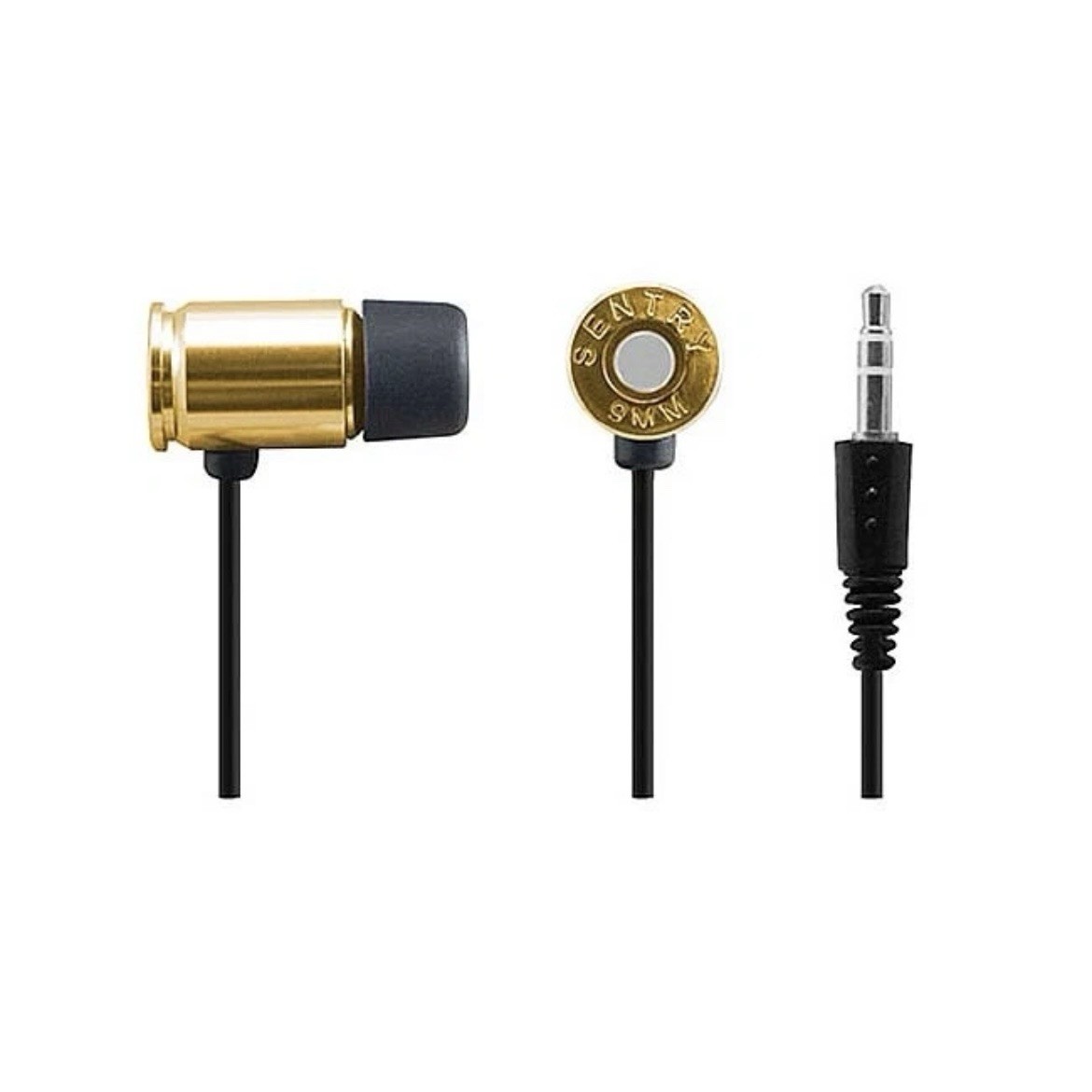 Sentry Bullets 9mm Earbuds in Gold Sentry HG9MM Noise Reduction