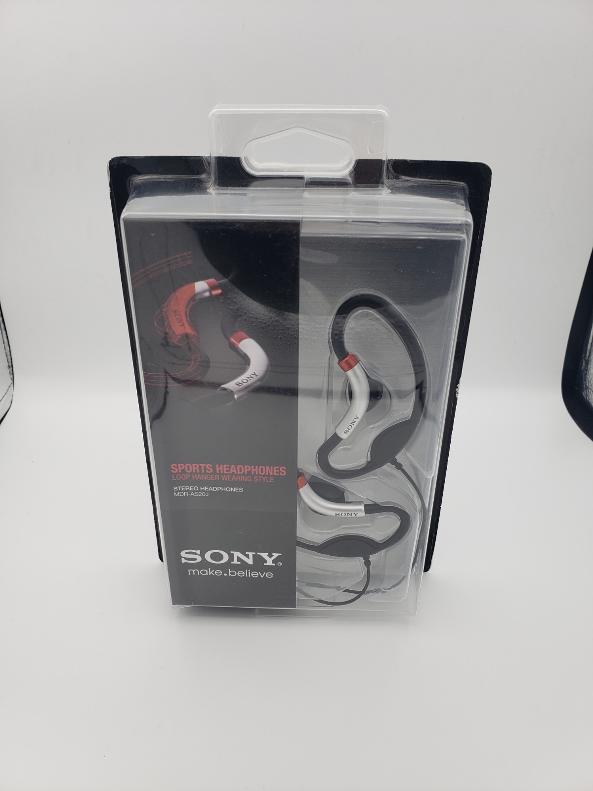 SONY MDR-AS20J Active Style Sport Clip On Headphones Double Support Loop Hangers