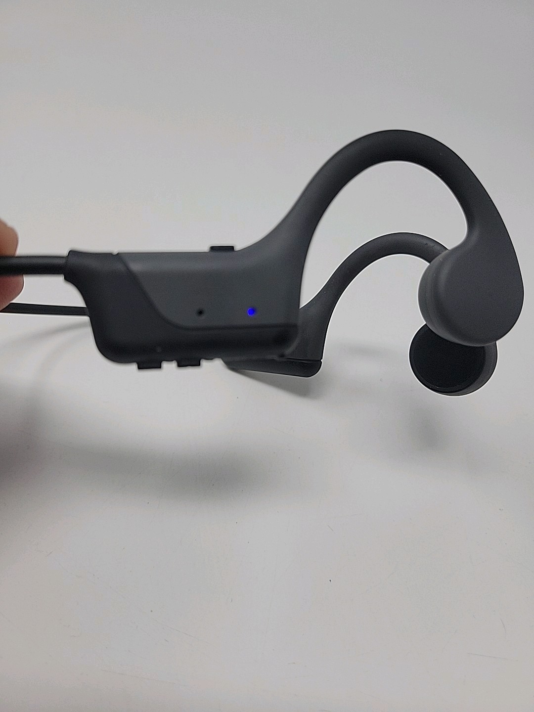 HS1 Bone Conduction Headphones, Open-Ear Wireless Bluetooth Black And Grey