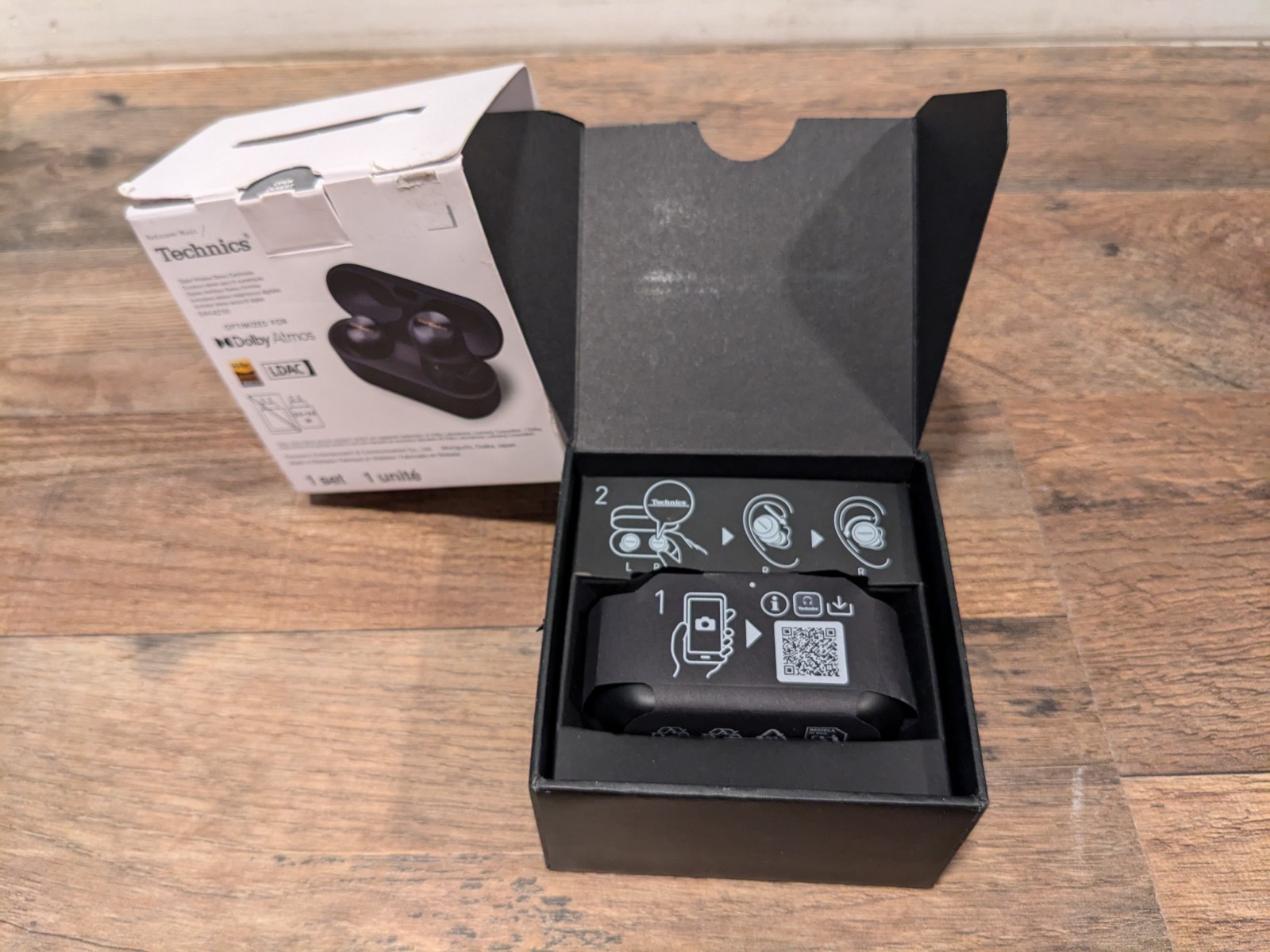 Technics EAH-AZ100 True Wireless Bluetooth Earbuds/ANC/3-Multipoint/10-hr🔋Black