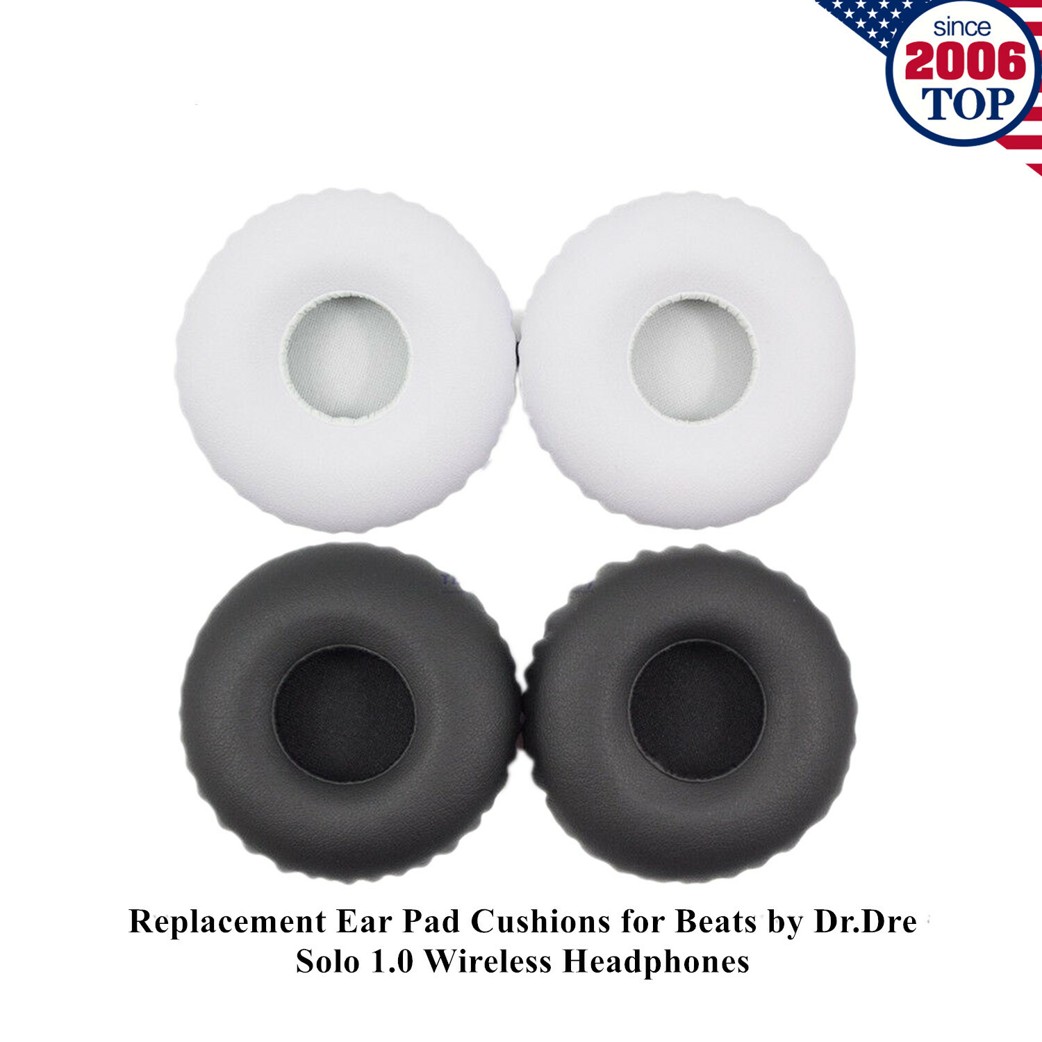 Replacement Ear Pad Cushions for Beats by Dr.Dre Solo 1.0 Wireless Headphones