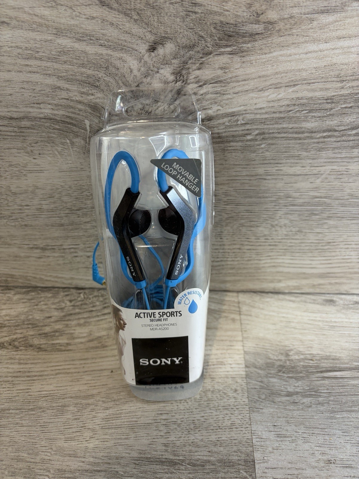 Sony Active Sports Secure Fit Stereo Headphones MDR-AS200 – Blue Water Resistant