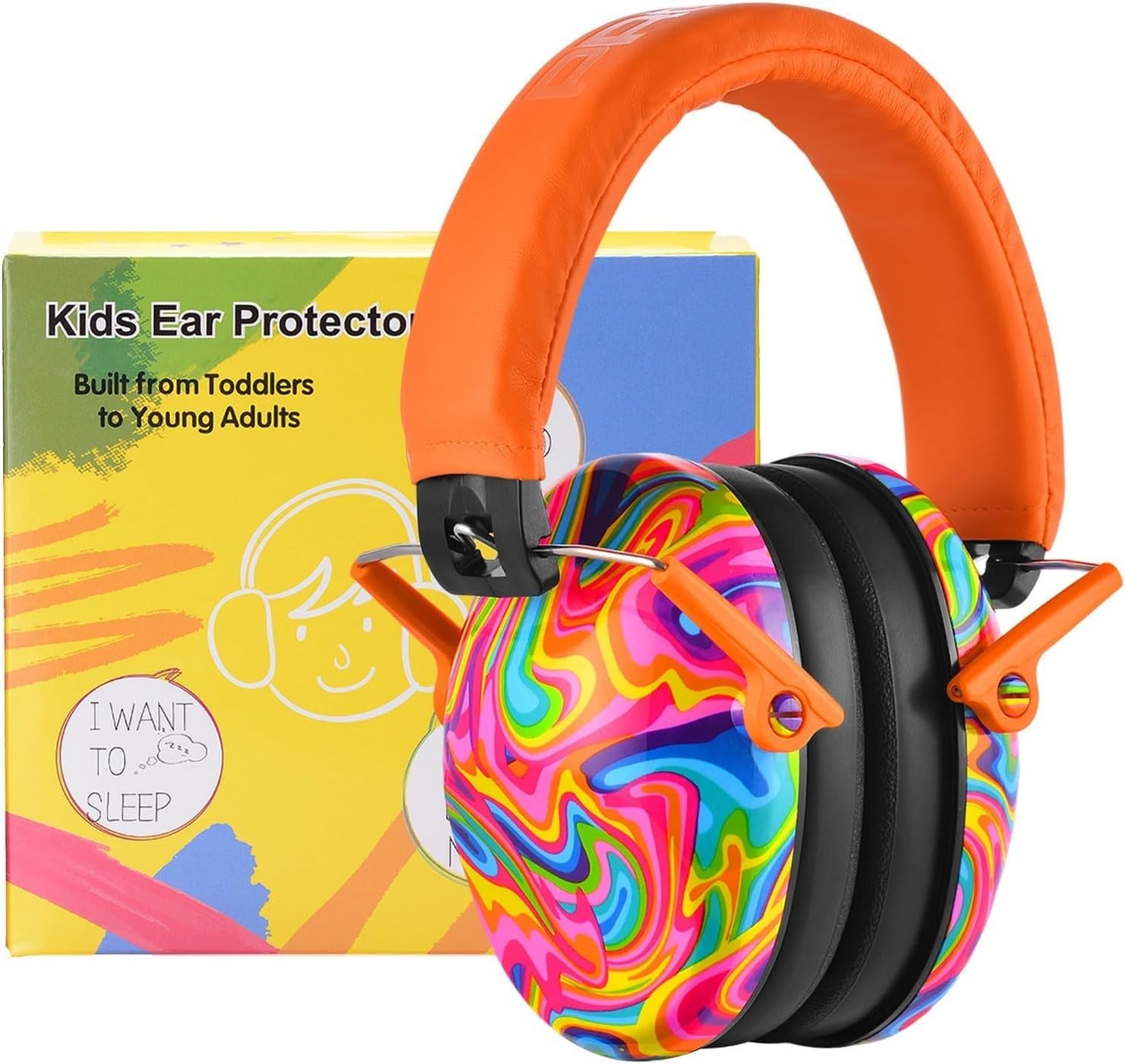 Noise Reducing Earmuffs for Kids (Ages 3-12) – 25NRR, Lightweight & Comfortable