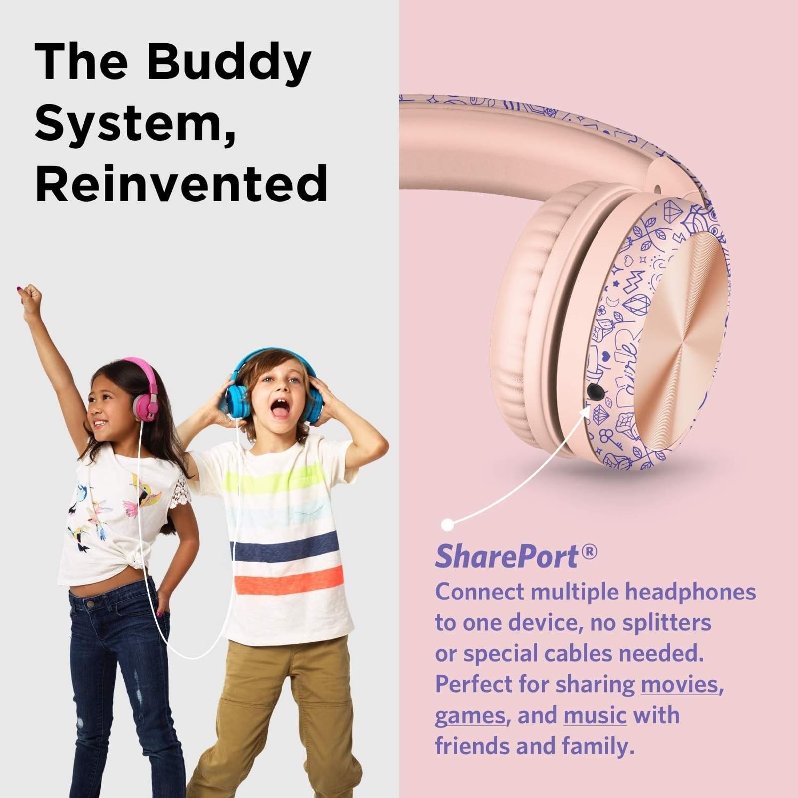 LilGadgets Connect+ Pro Headphones for Girls – Designed with Kids’ Comfort in Mi