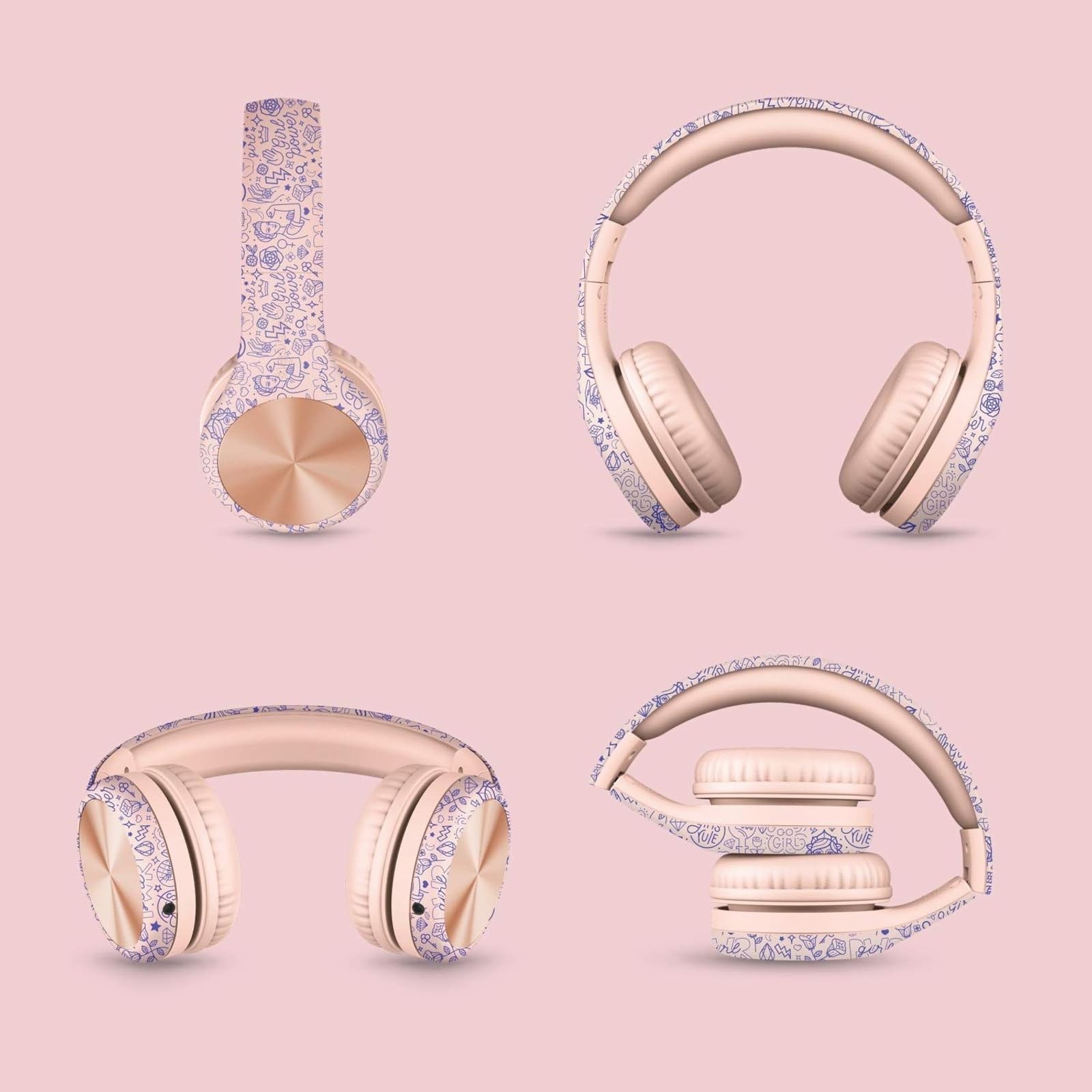 LilGadgets Connect+ Pro Headphones for Girls – Designed with Kids’ Comfort in Mi