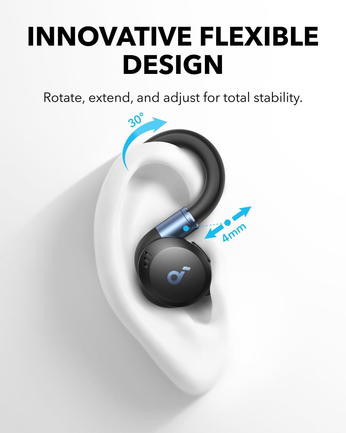 soundcore Sport X20 True-Wireless Earbuds Extendable Sport Ear Hook Noise Cancel
