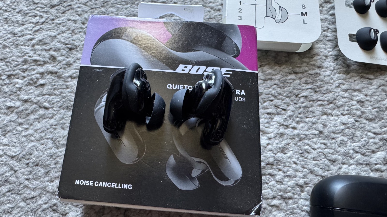 Bose QuietComfort Ultra Noise Cancelling Bluetooth Earbuds Black In-Ear 1st Gen