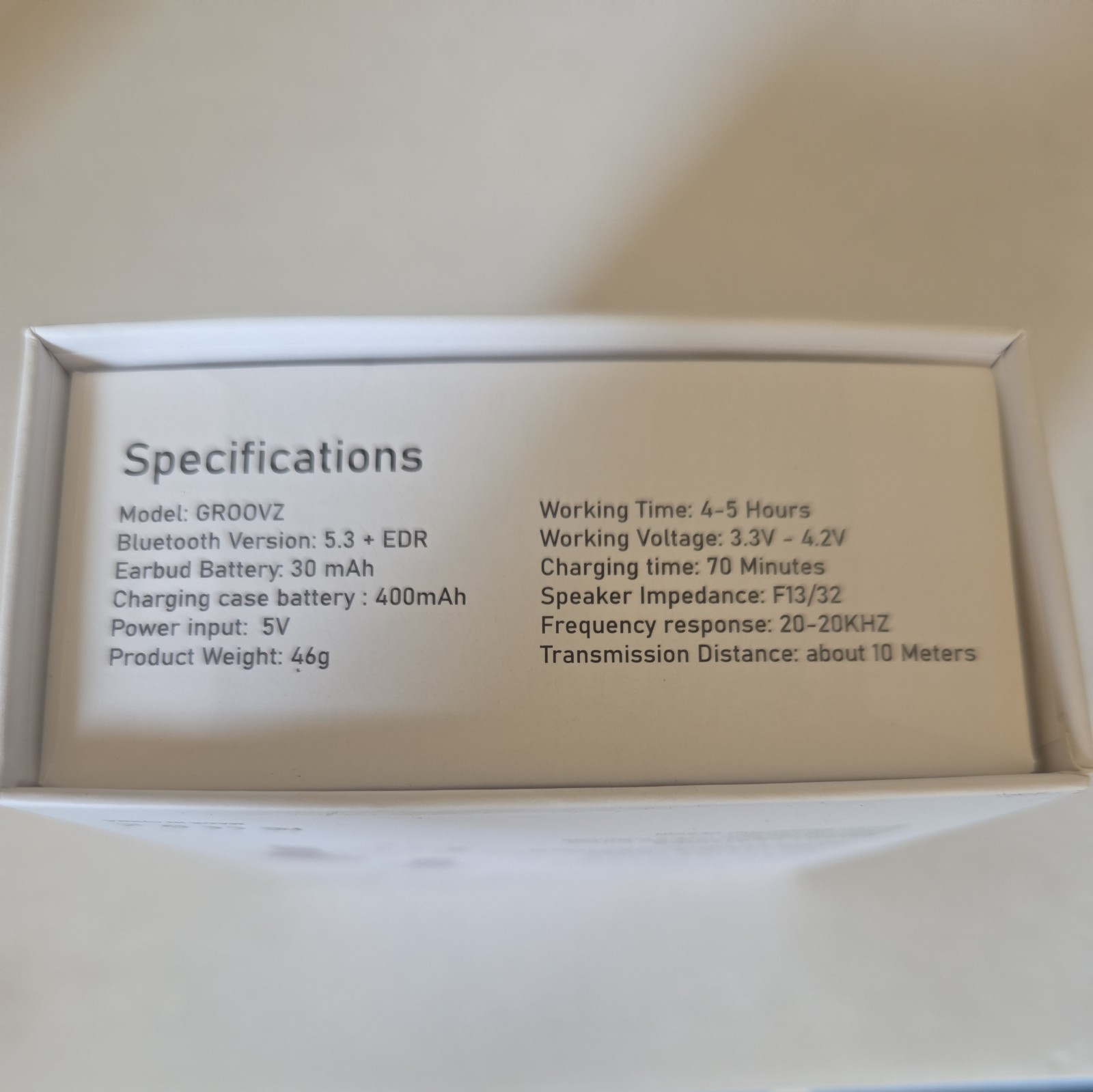New Groove Purple Bluetooth Earbuds Unopened Package