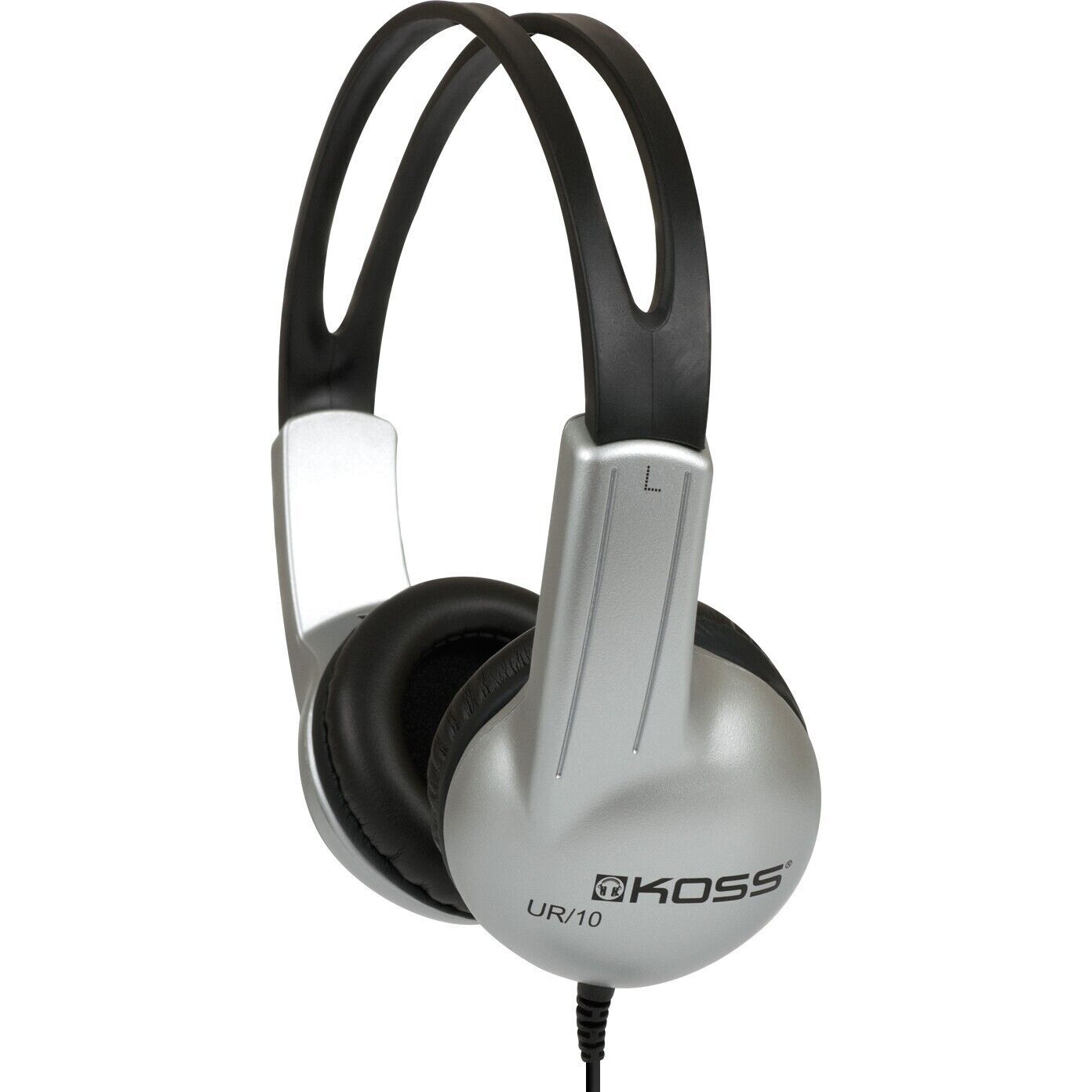 Koss UR10 Stereo Headphone Stereo – Silver – Mini-phone (3.5mm) – Wired – 32 Ohm