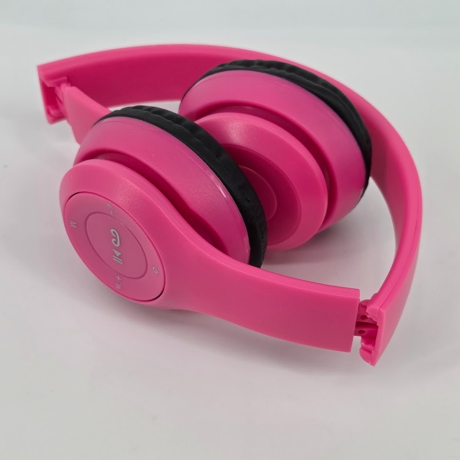 GEMS Over the Ear Wireless Headphones – Pink: Built-In Microphone