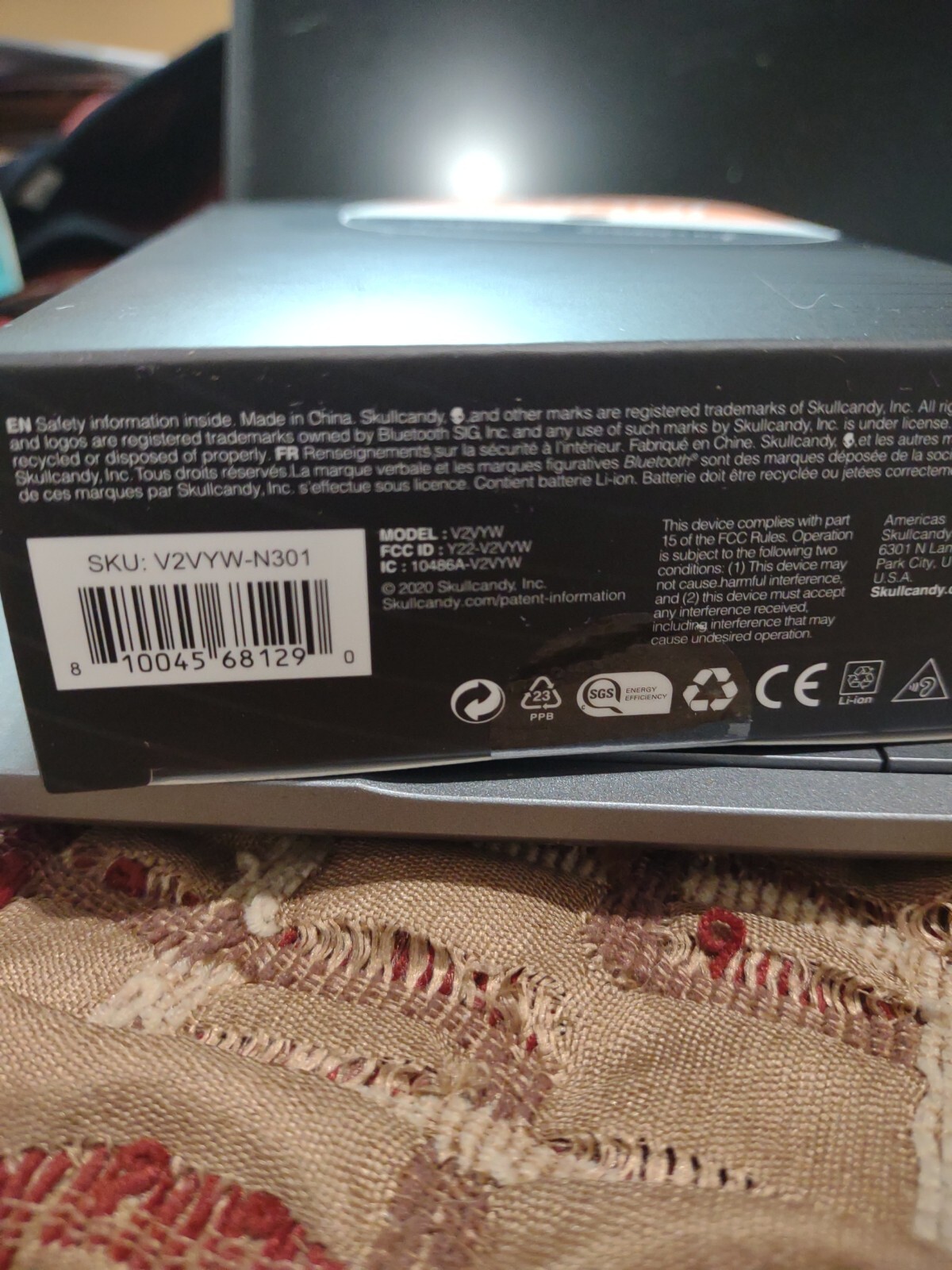 Brand New Vinyl by Skullcandy True Wireless Bluetooth Earbuds – Sunset + freebie