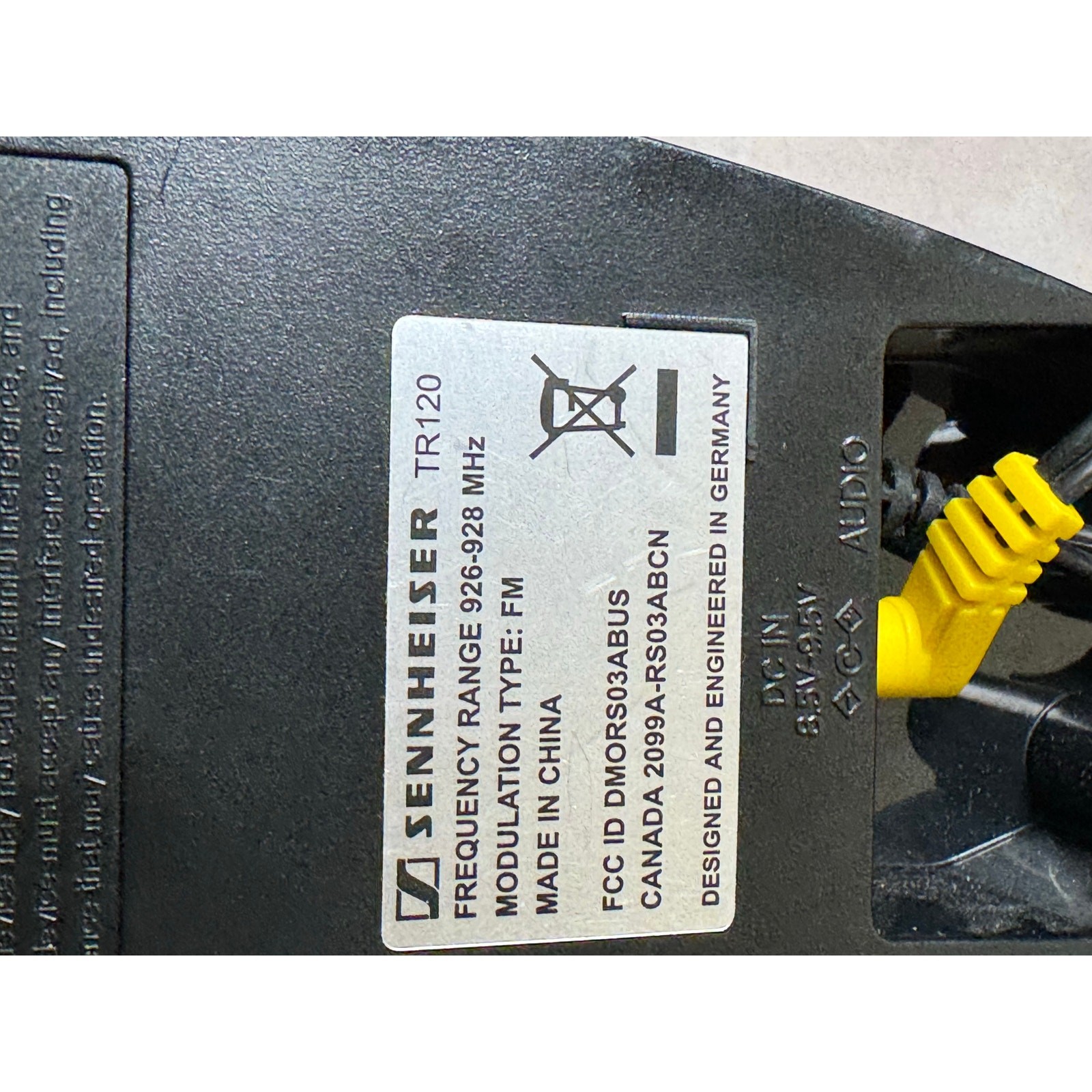 Sennheiser TR120 Wireless Base Only for Parts or Repair See Description
