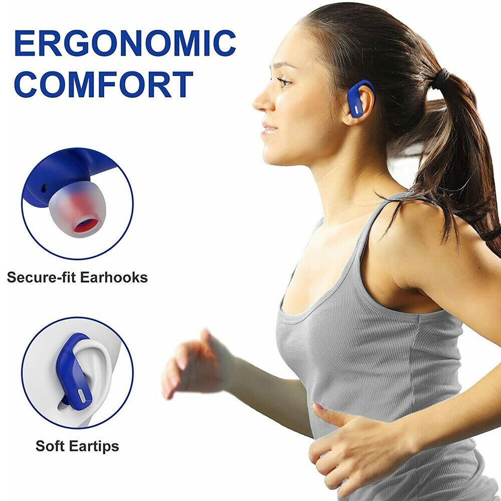 Bluetooth 5.0 True Wireless Earbuds With Mic Headphones Earhook Sport Waterproof