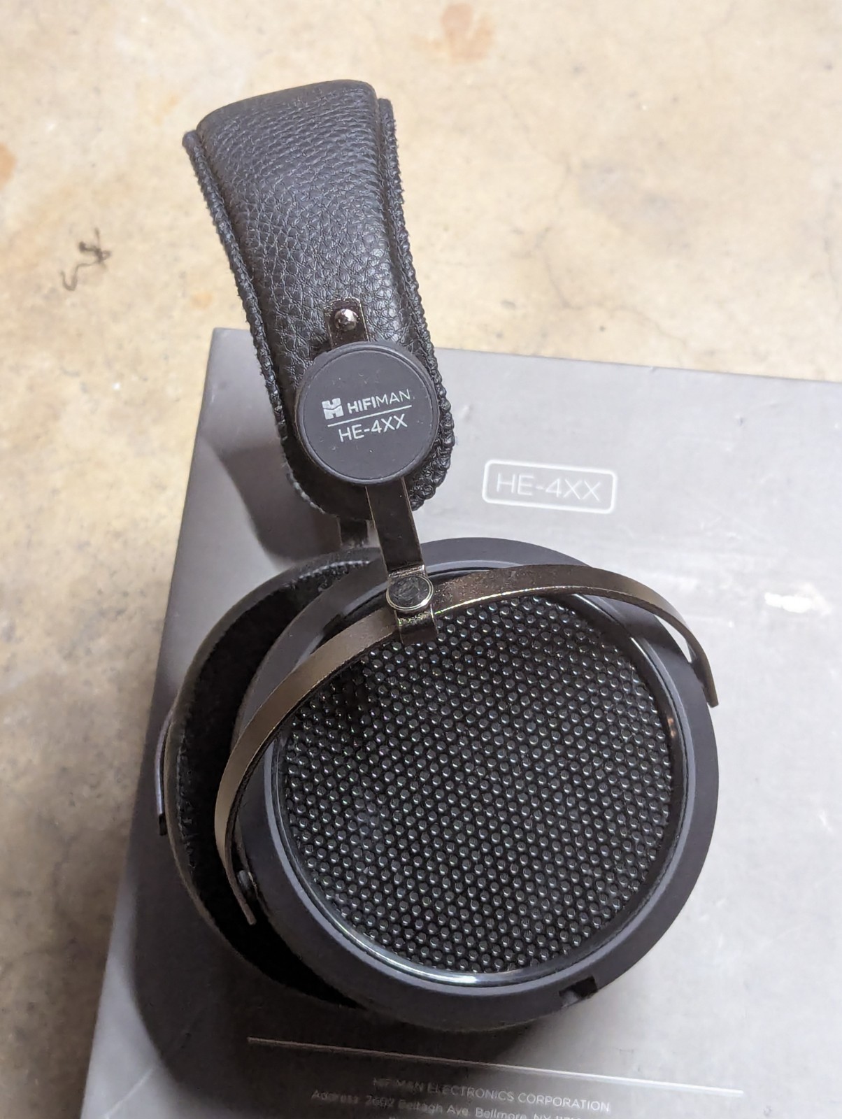 Hifiman Massdrop HE-4XX Open Back Planar Magnetic Headphones Black 35ohm 3.5mm