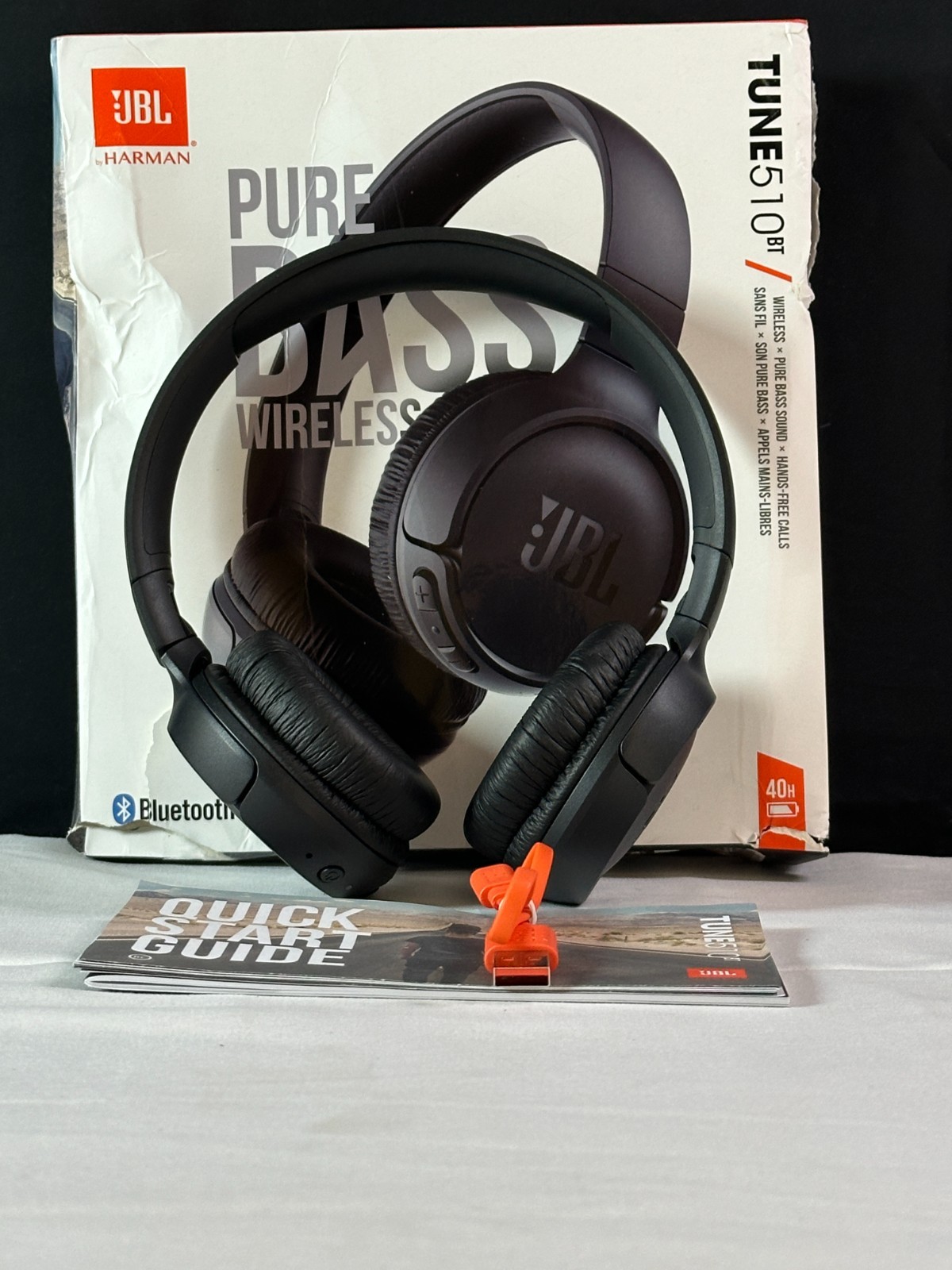 JBL Tune 510BT Wireless 40 Hours Playtime Bluetooth Headphones