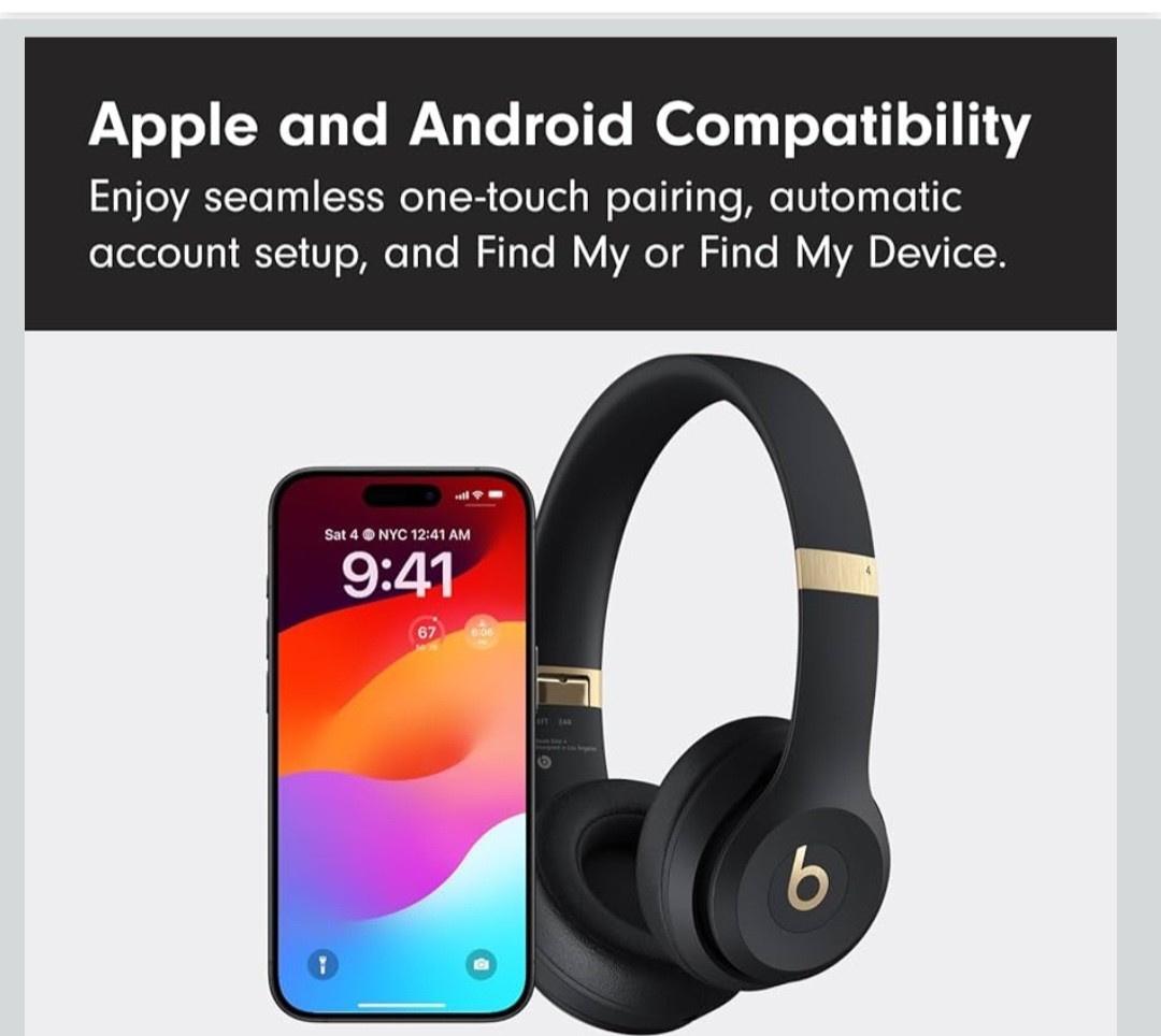 Beats by Dr. Dre Solo 4 Wireless Bluetooth On-Ear Headphones Black Pink Blue