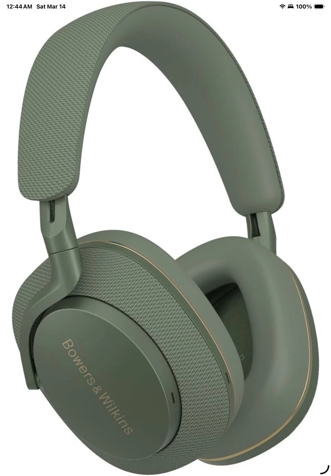 Bowers & Wilkins Px7 S2e Over-Ear Noise Cancelling Headphones Forest Green New