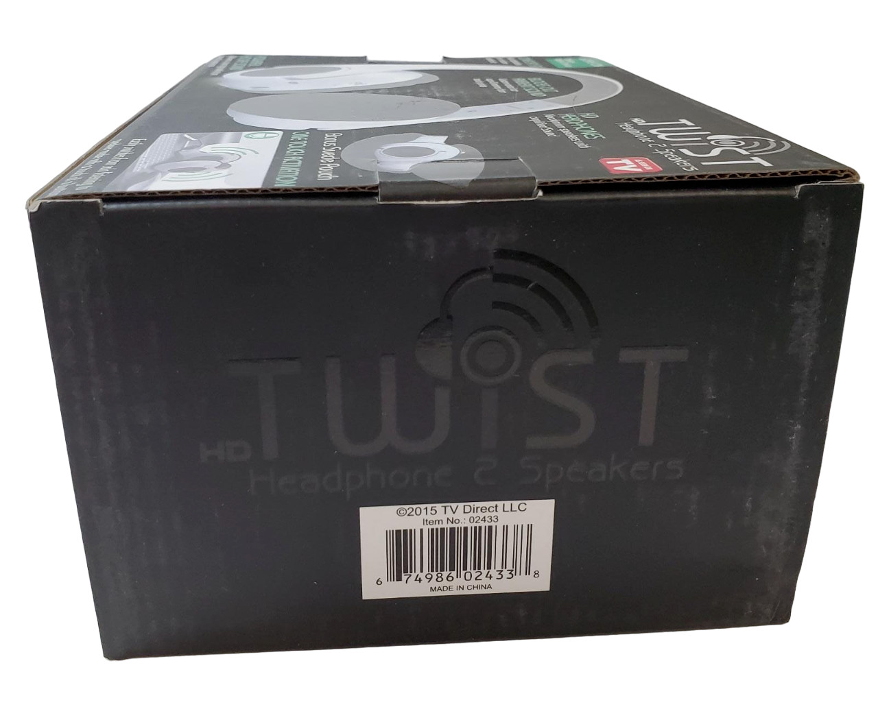 HD Twist Over Ear Headphones to Hybrid Speakers – Black