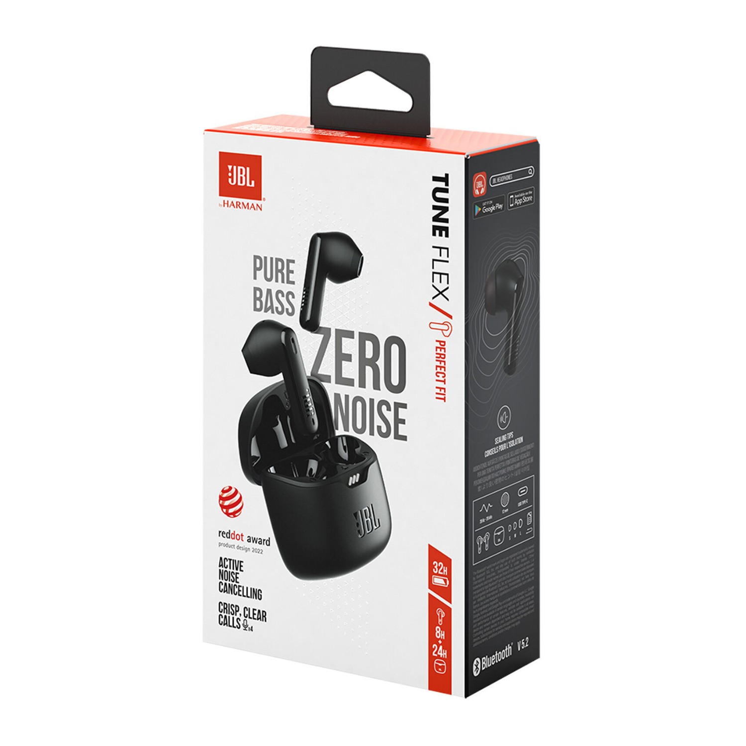 JBL Tune Flex True Wireless Noise-Cancelling Earbuds (Black)