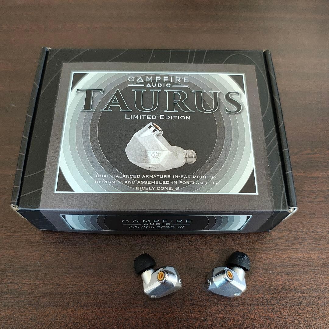 Campfire Audio Taurus Hybrid In-Ear Monitors Silver from Japan Used