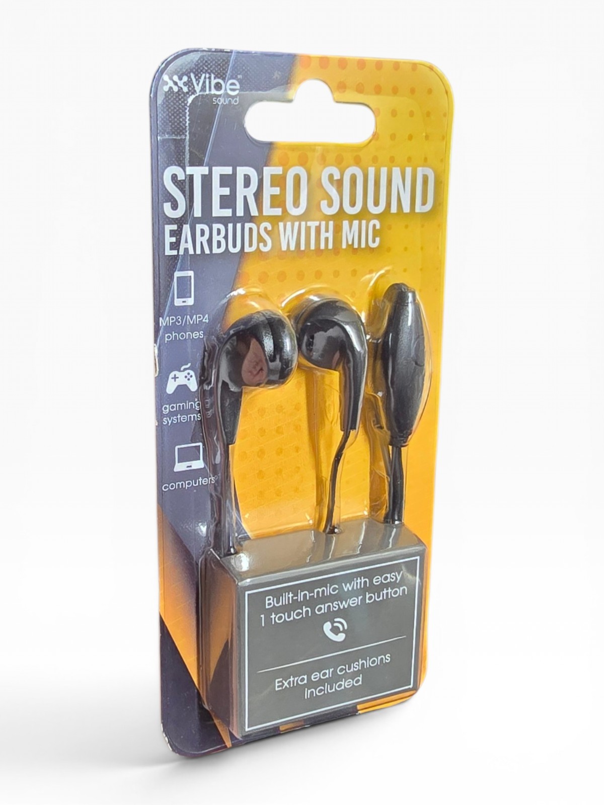 Choose Your Color Vibe Sound Stereo Earbuds With Mic 3.5mm Wired Headphones