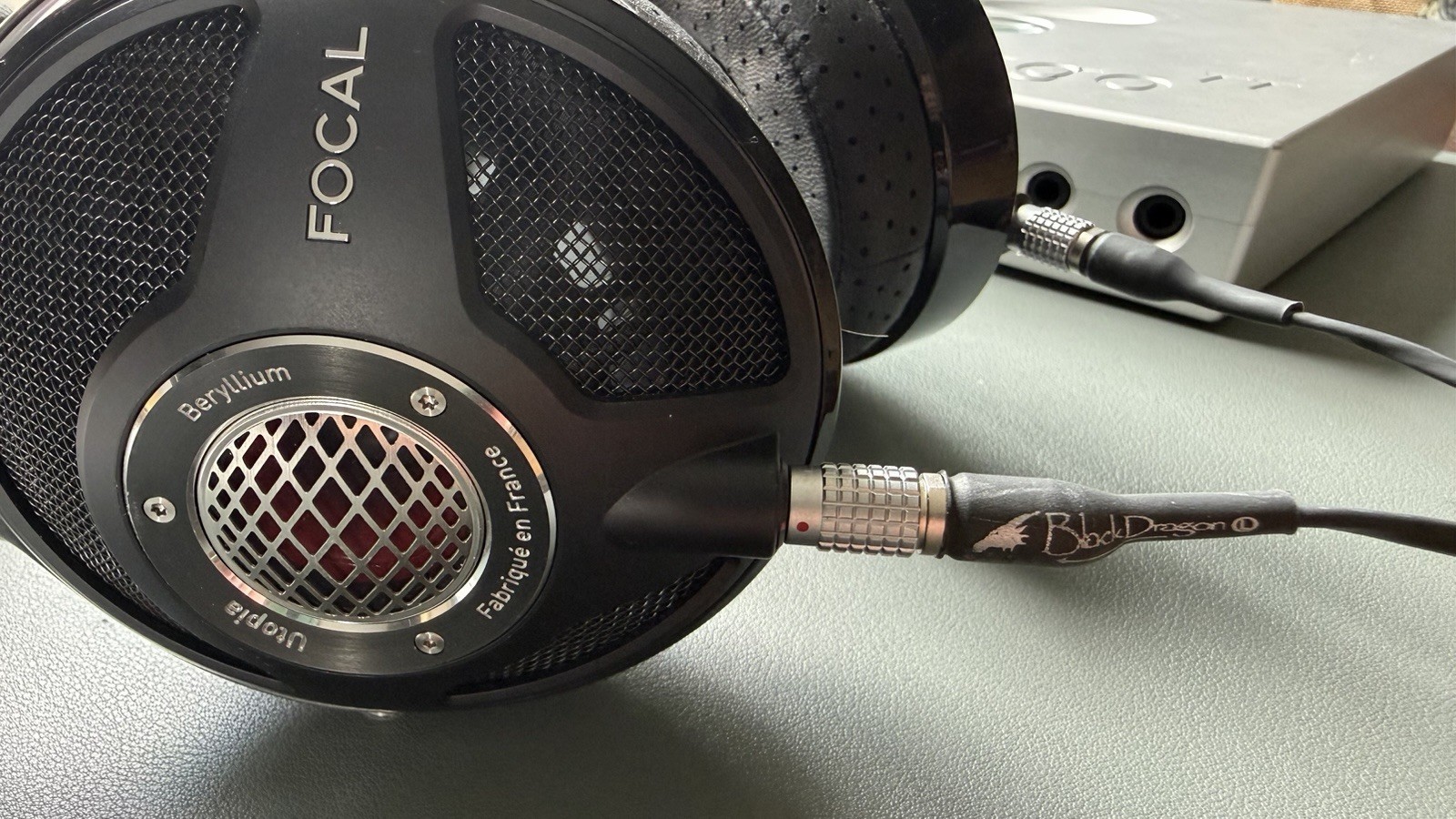 Focal Utopia Black Over-Ear Wired Headphones w/ Case, 5ft Cable 3.5/6.35