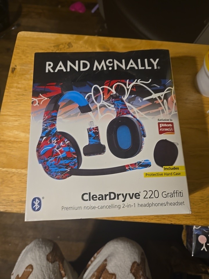 Rand McNally Cleardryve 50 Bluetooth 2-in-1 Wireless Headphones – Black