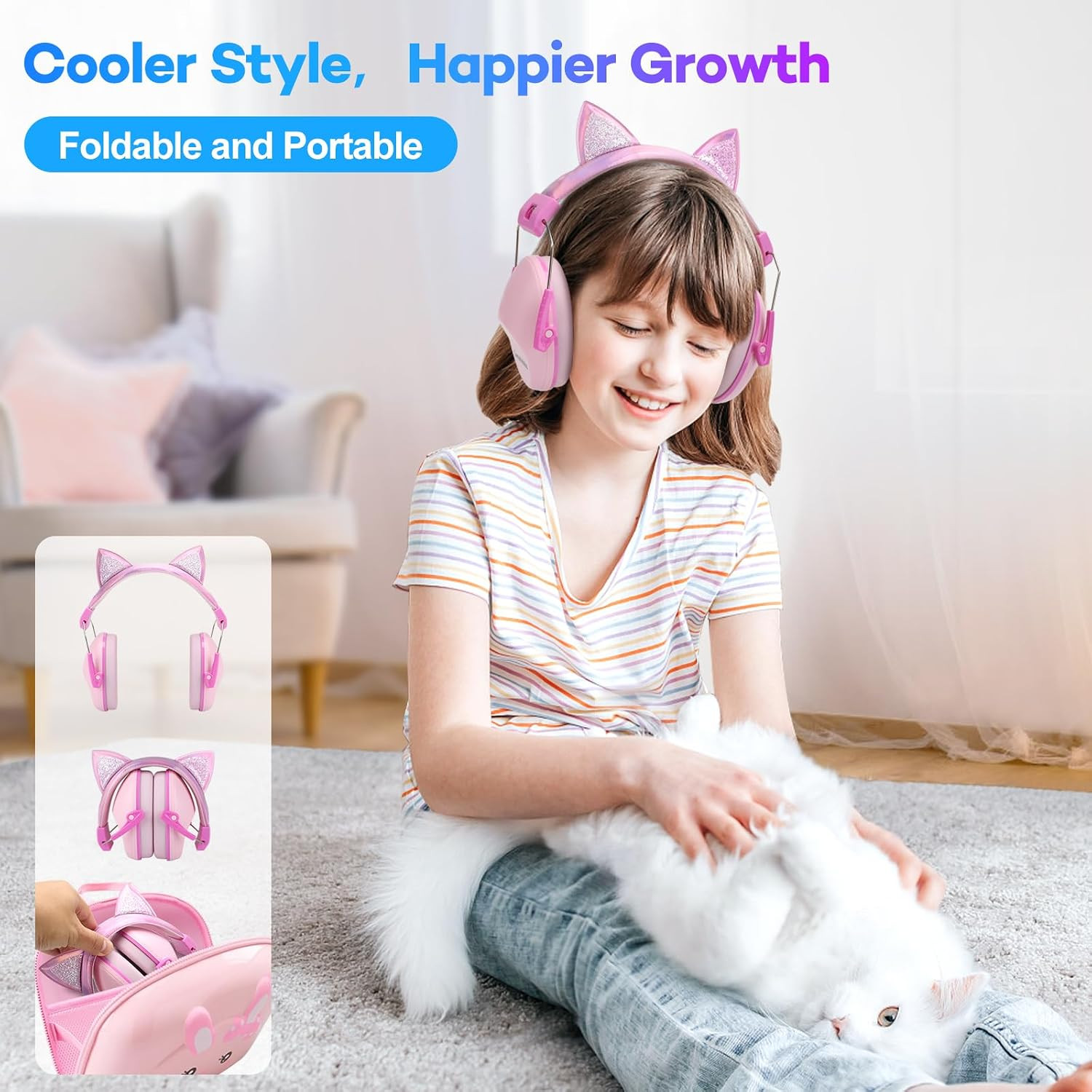 Noise Cancelling Headphones for Kids, Kids Ear Protection 28Db SNR Noise