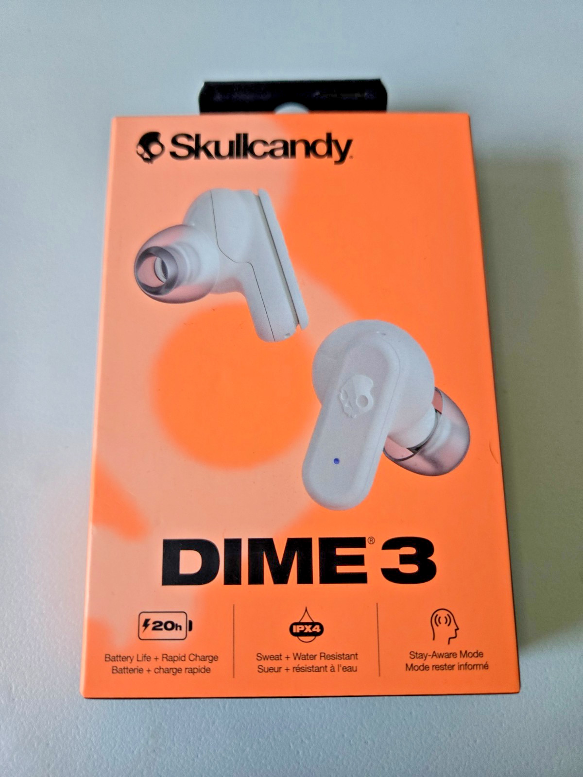 Skullcandy Dime 3 True Wireless Earbuds – White – S2DCW-R951 – NEW – Free Ship