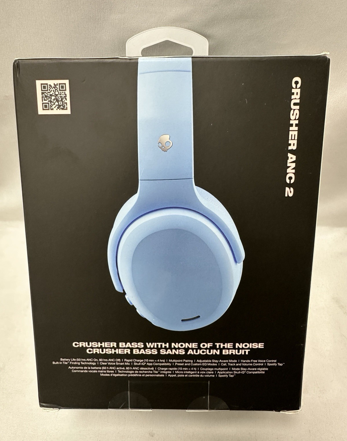 Skullcandy Crusher Anc 2 Over-Ear Wireless Headphones – Light Blue – New Sealed
