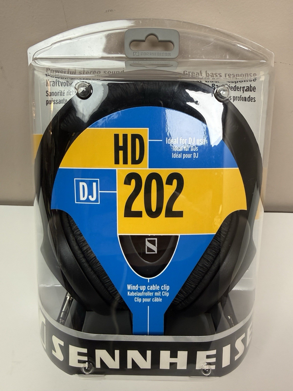 Sennheiser HD 202 DJ Headphones Powerful Sound/ Bass Response WiredOver the Ear