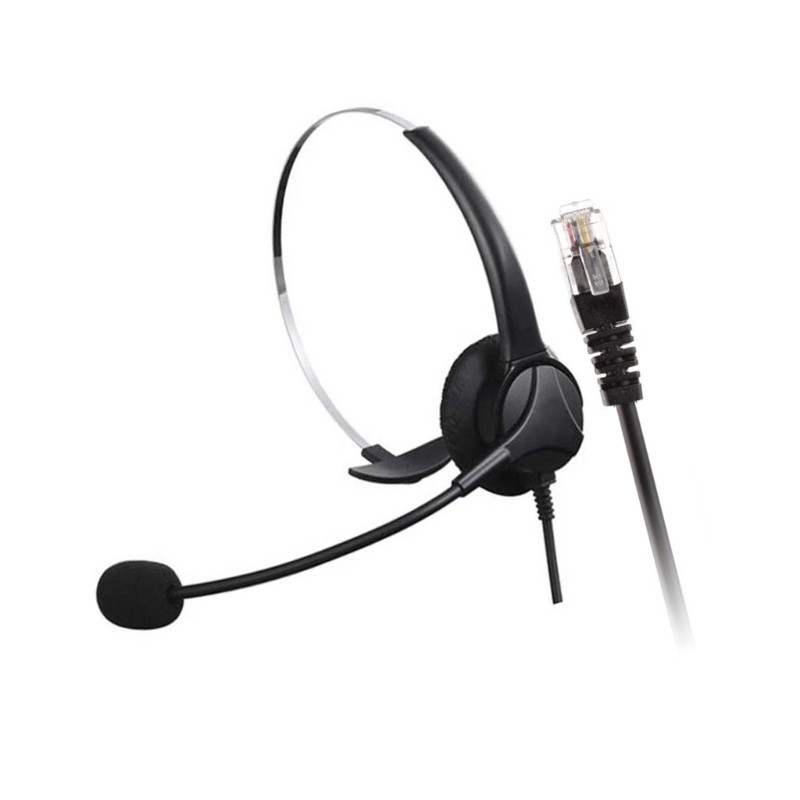 Adjustable Headsets RJ9/QD Interfaces 300° Rotating Microphones Voice Claritys