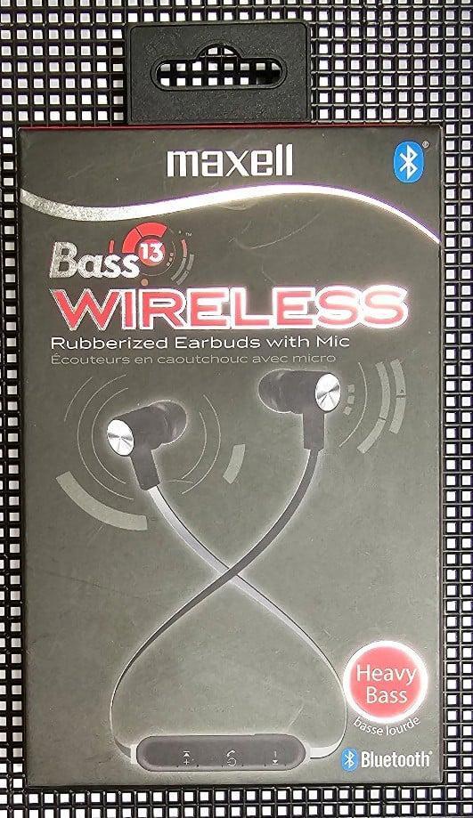 Maxell Bass 13 Bluetooth Wireless Earbuds with Microphone New In Box B13-EB2