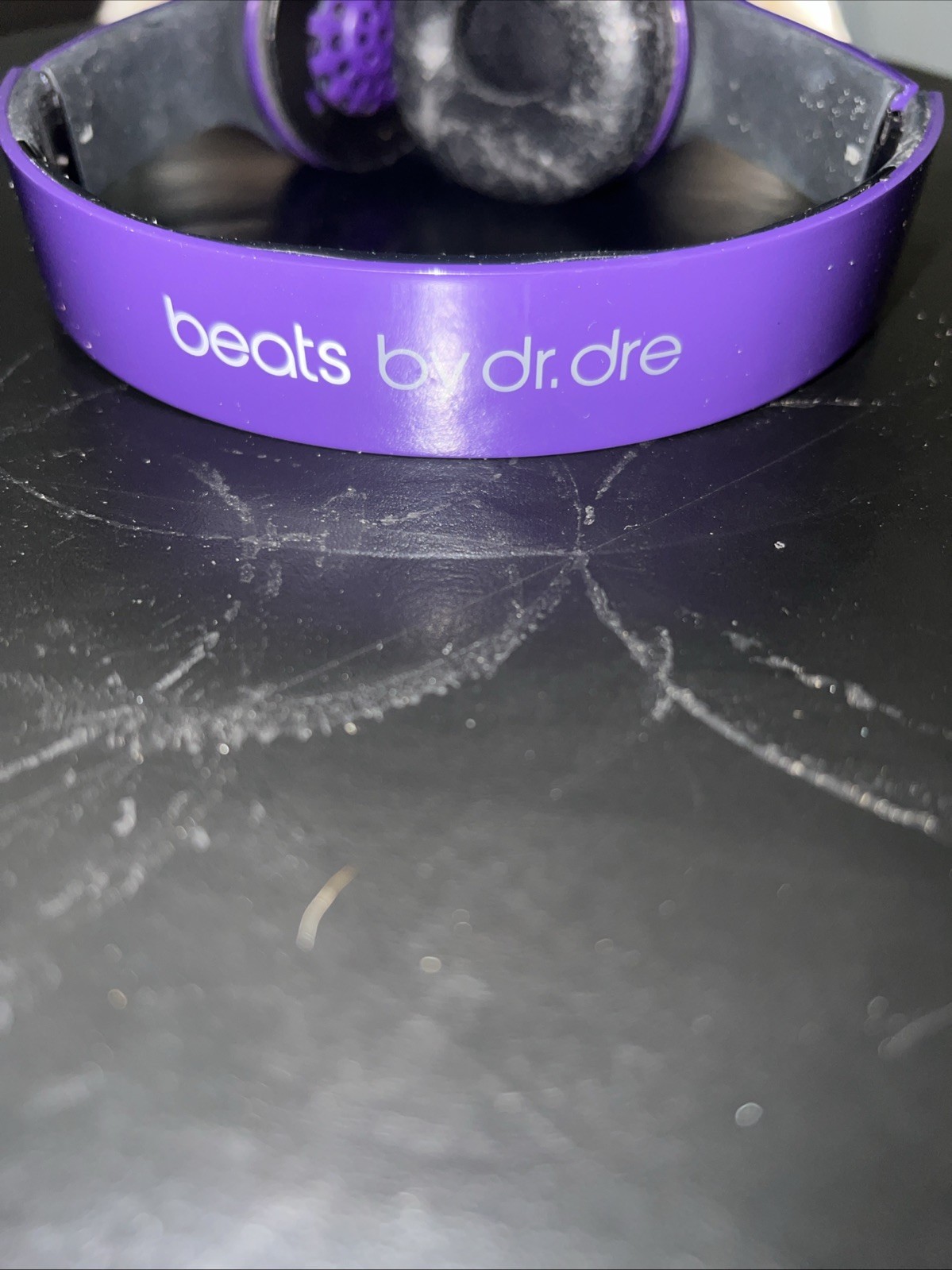 Beats Solo HD Purple 3.5mm Jack Live Monitoring On-Ear Headphones With Case See