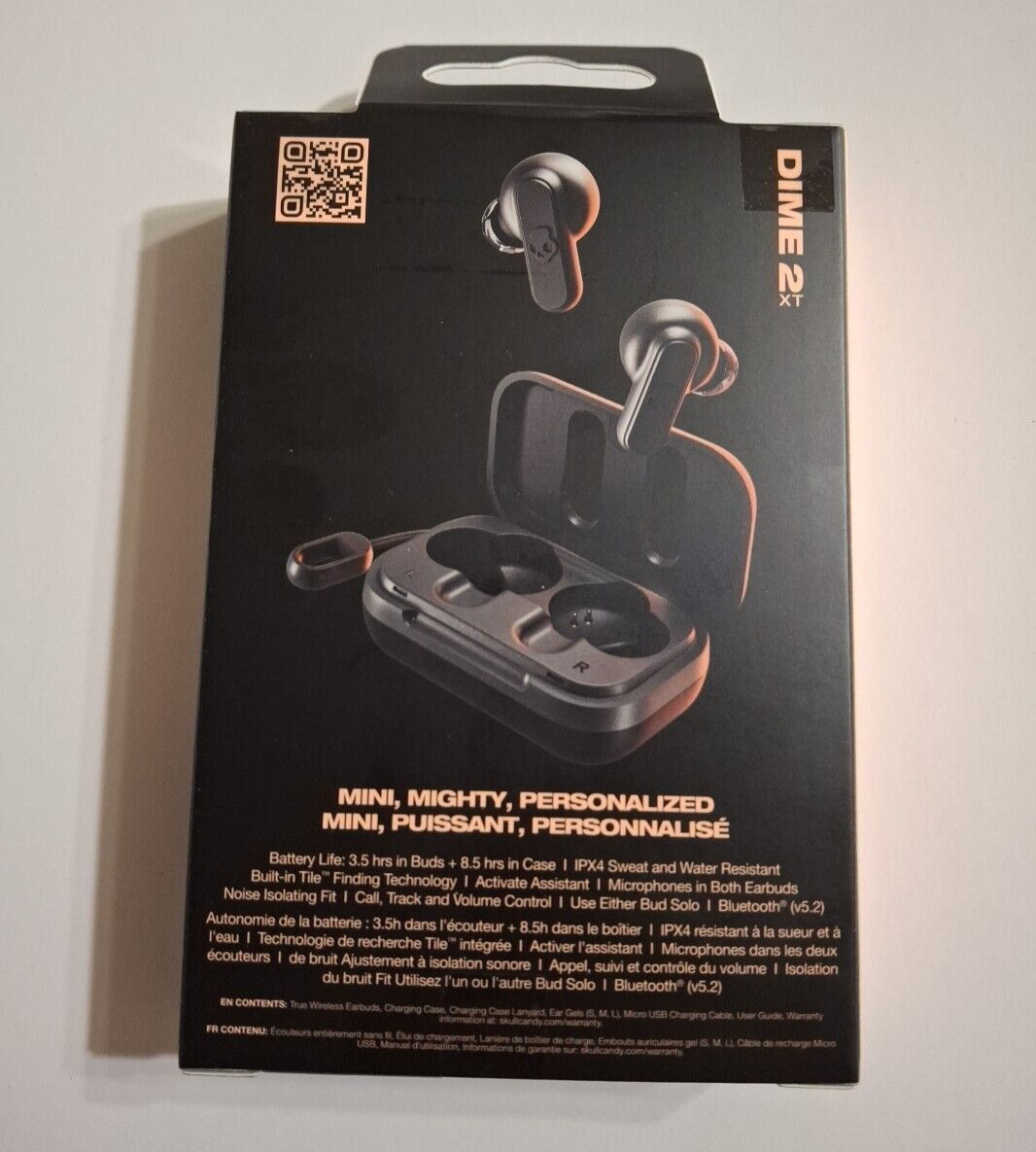 Skullcandy Dime 2 XT Wireless In-Ear Earbuds Black NEW