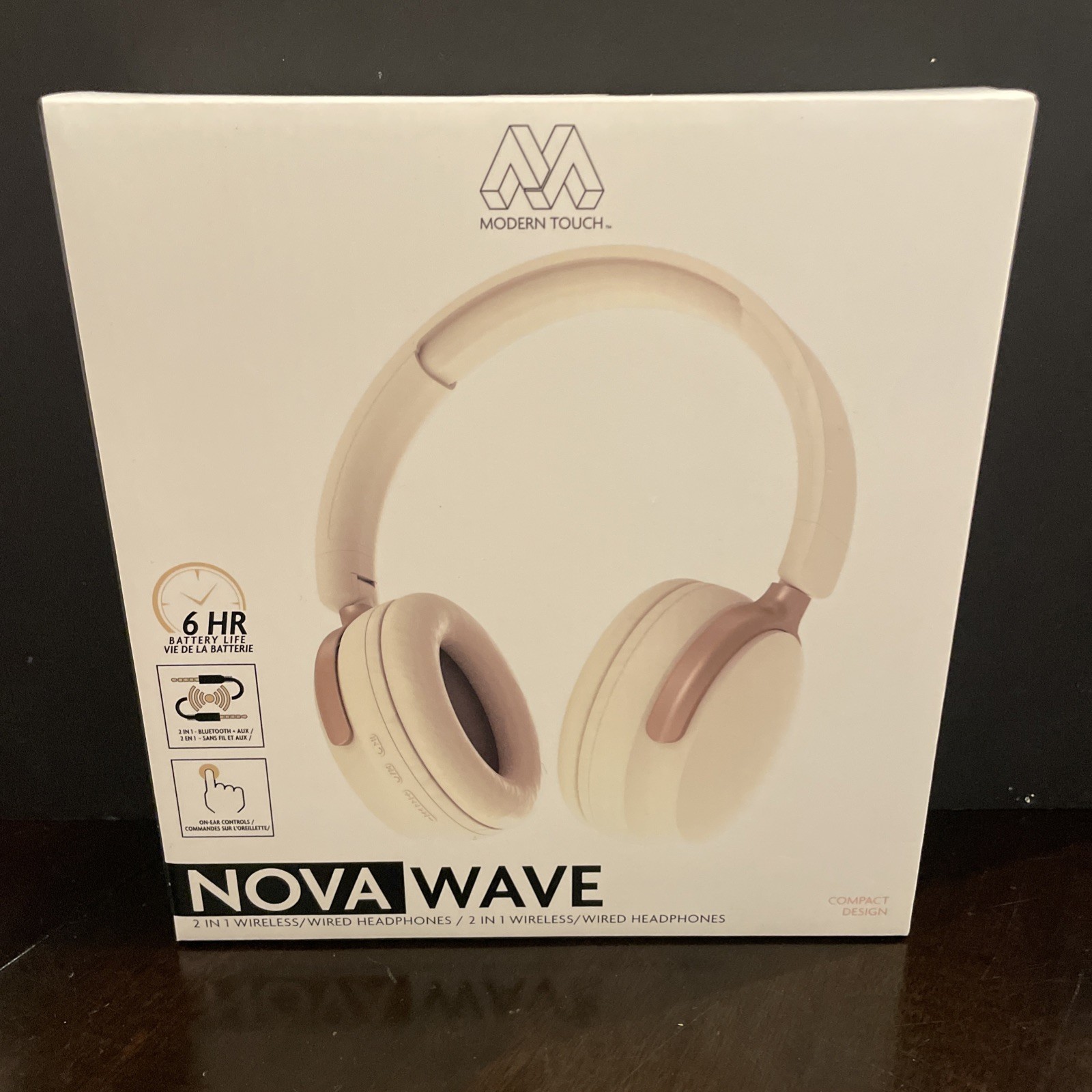 Modern Touch, 2 In 1 Nova Wave Wireless And Wired Headphones